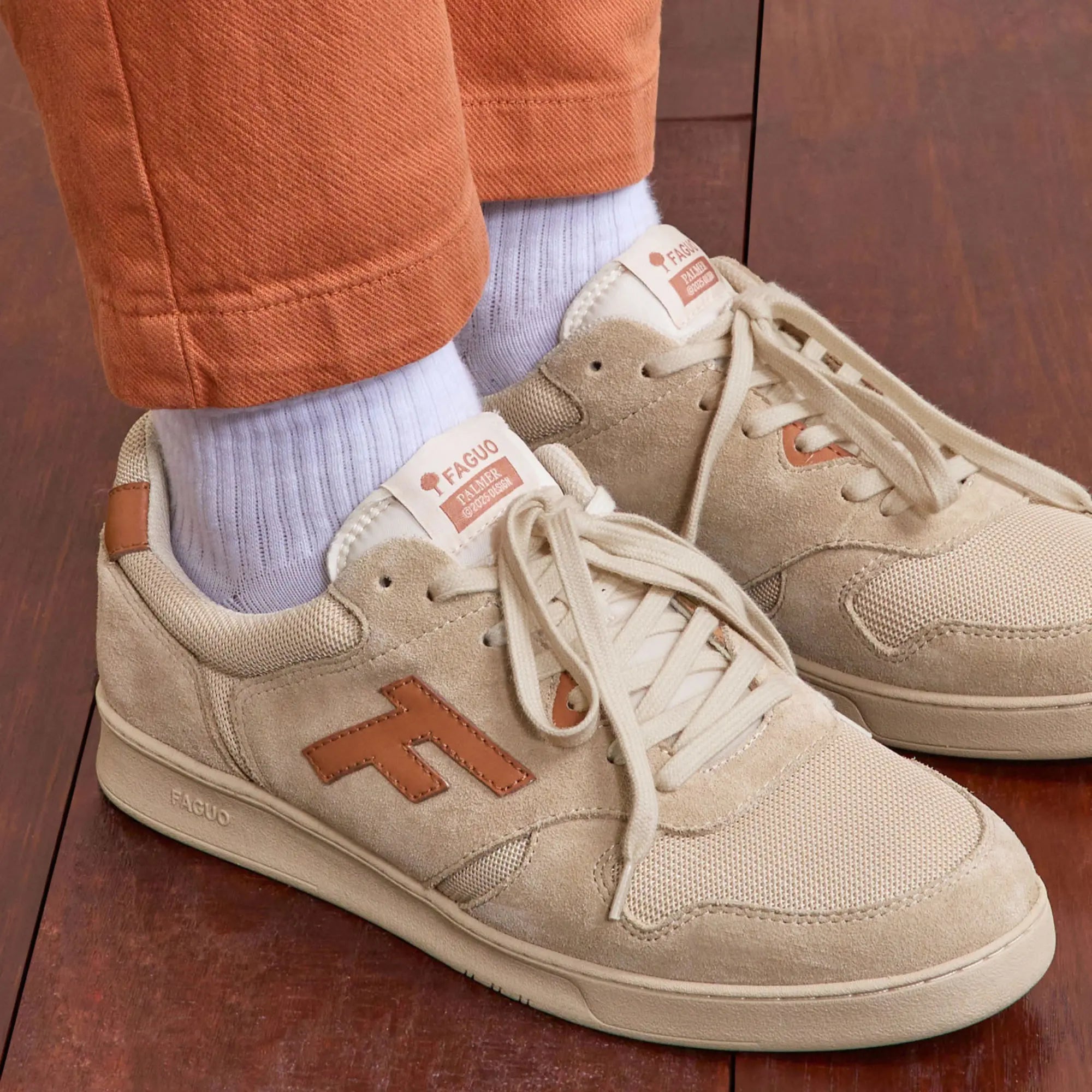 BASKETS PALMER - BEIGE & ROUILLE