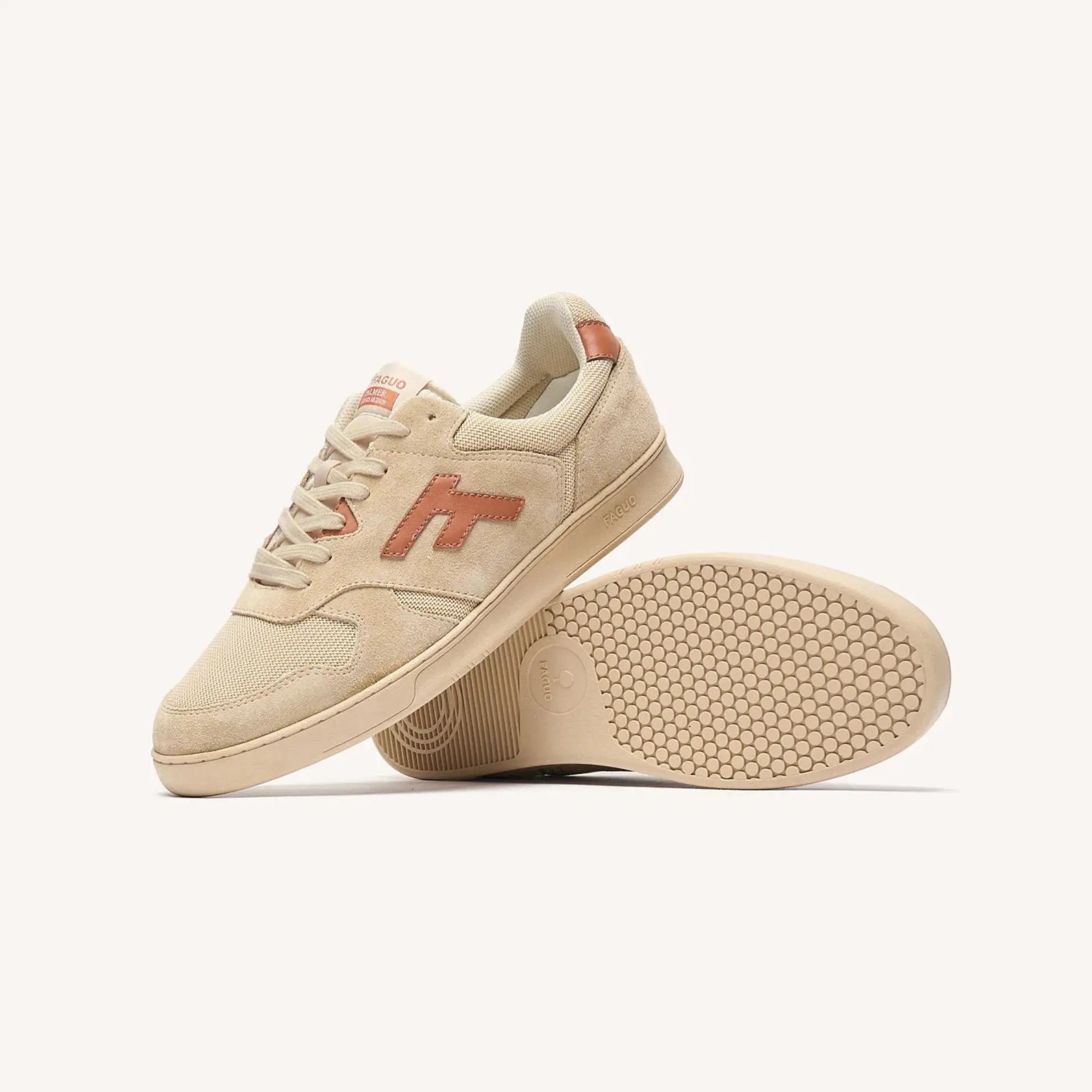 BASKETS PALMER - BEIGE & ROUILLE