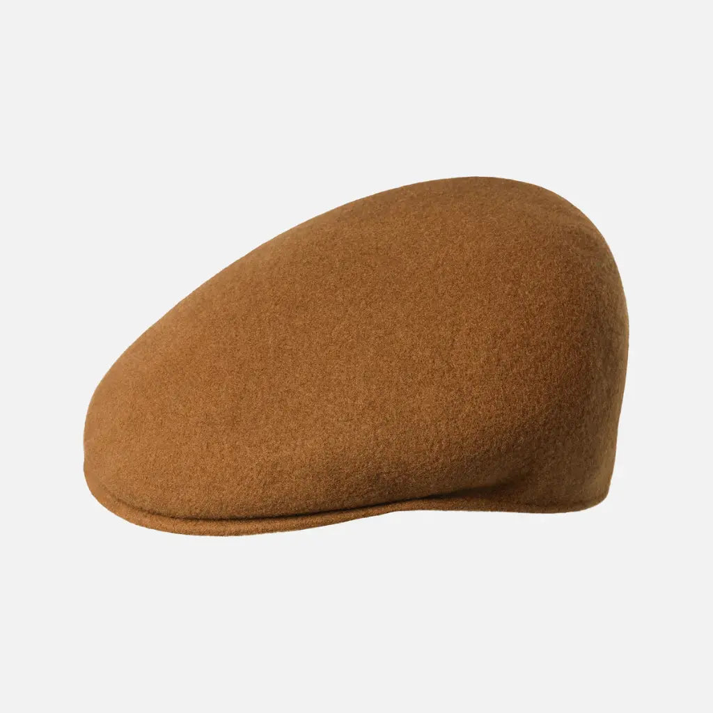 KANGOL -  BÉRET 504 LAINE RUSTIC CARAMEL -  Klubb