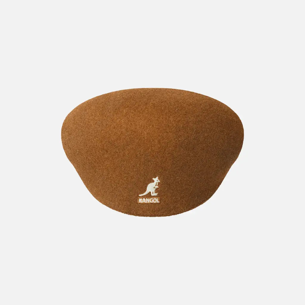 KANGOL -  BÉRET 504 LAINE RUSTIC CARAMEL -  Klubb