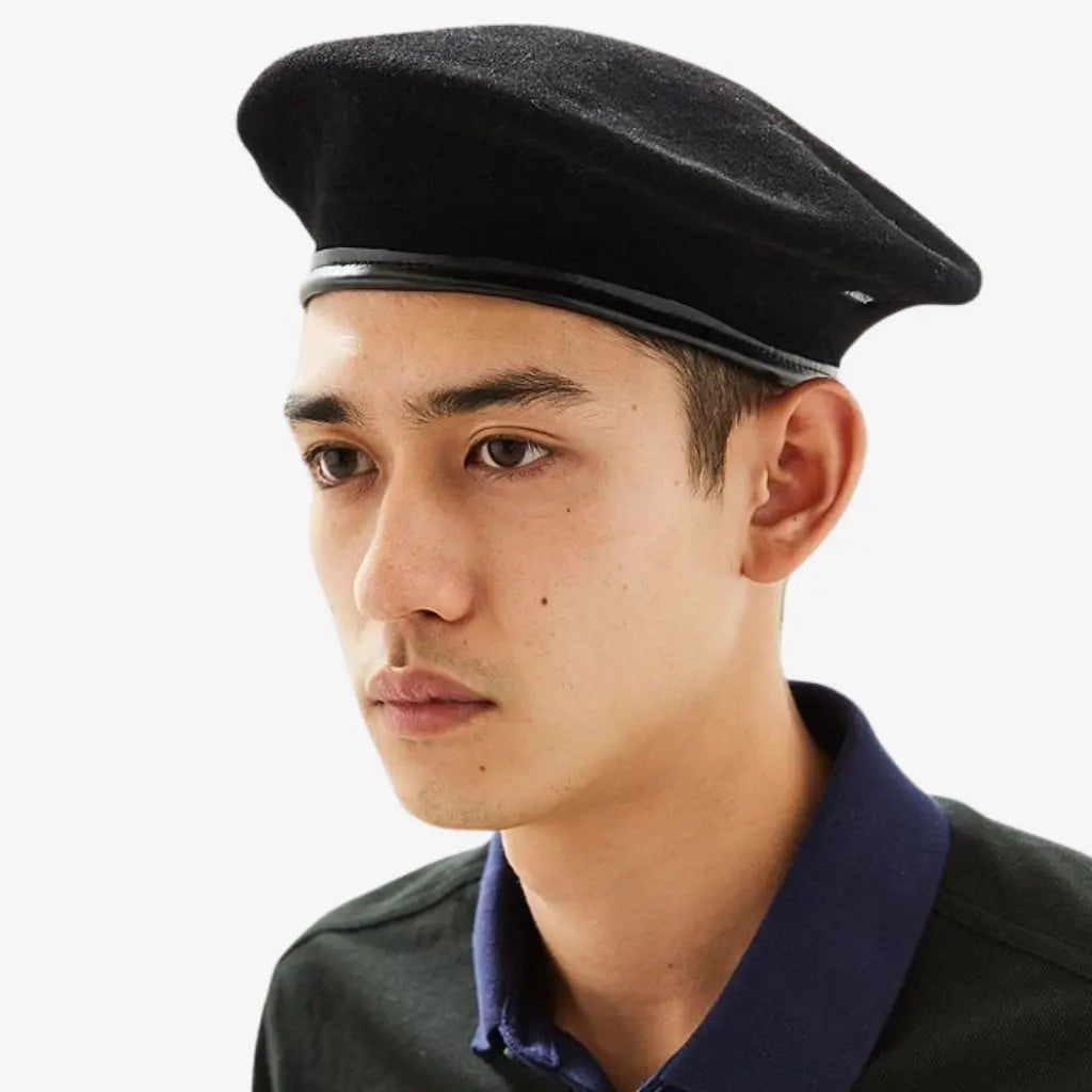 KANGOL -  BÉRET EN LAINE MONTY NOIR -  Klubb