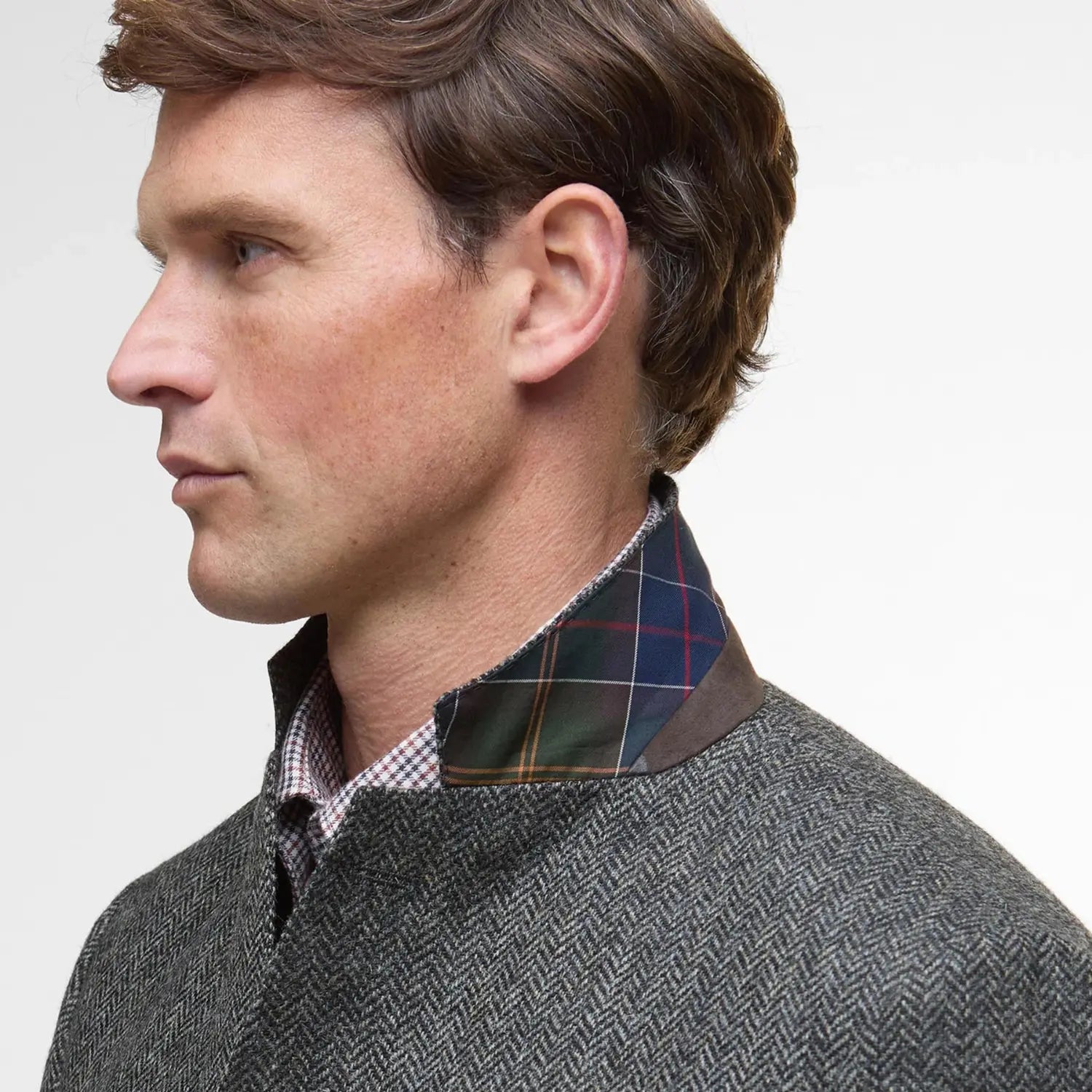 BARBOUR -  BLAZER CHEVRONS FIRTH MOONS - GRIS -  Klubb