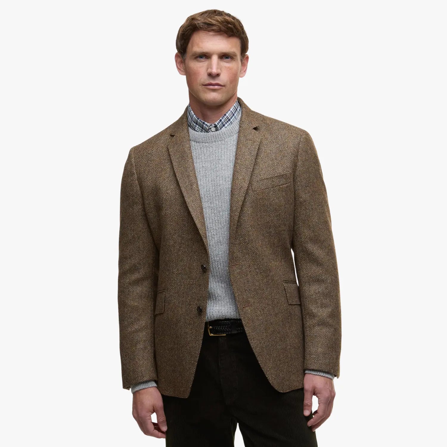 BARBOUR -  BLAZER CHEVRONS FIRTH MOONS - MARRON -  Klubb