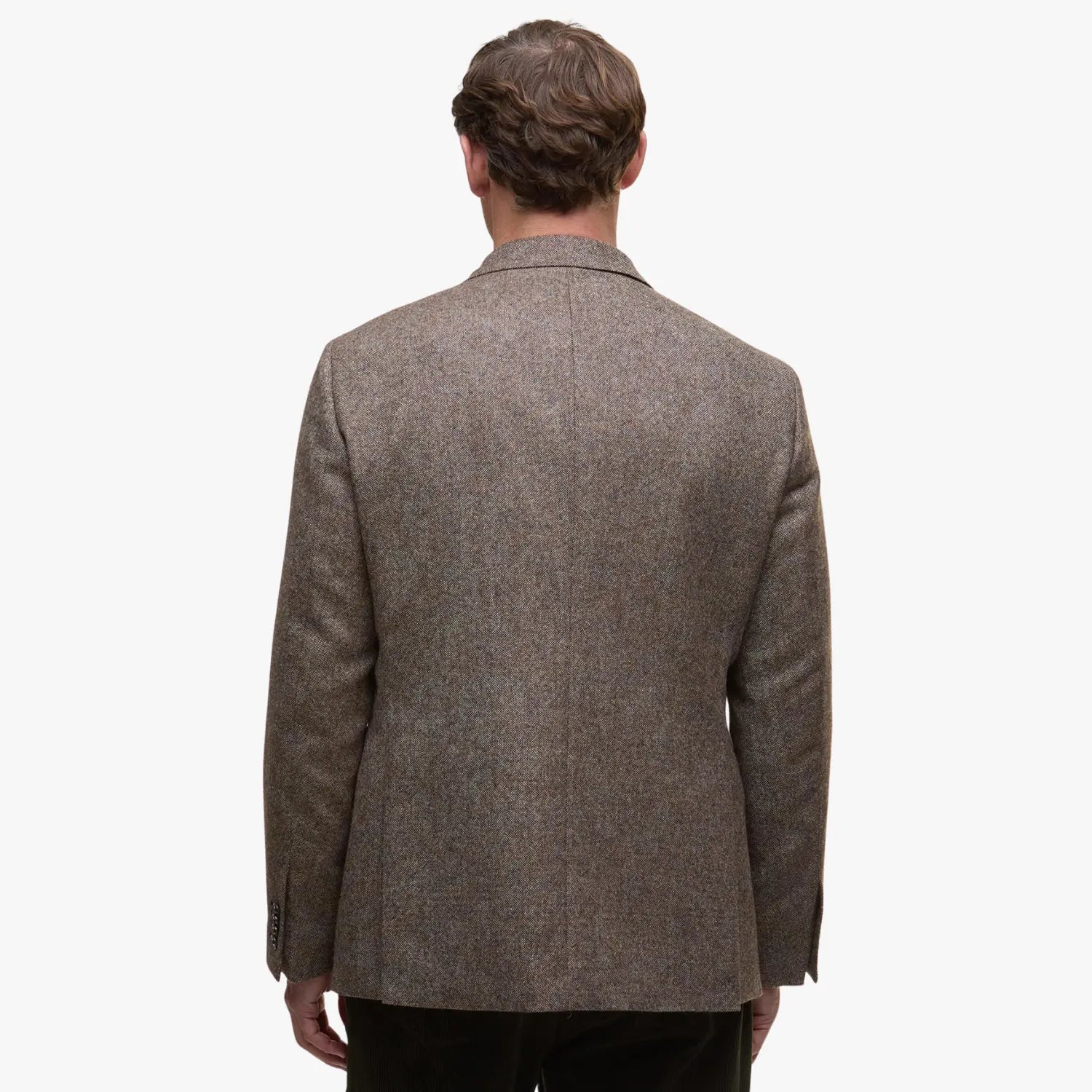BARBOUR -  BLAZER TWEED GODFREY SHETLAND MOONS MARRON -  Klubb