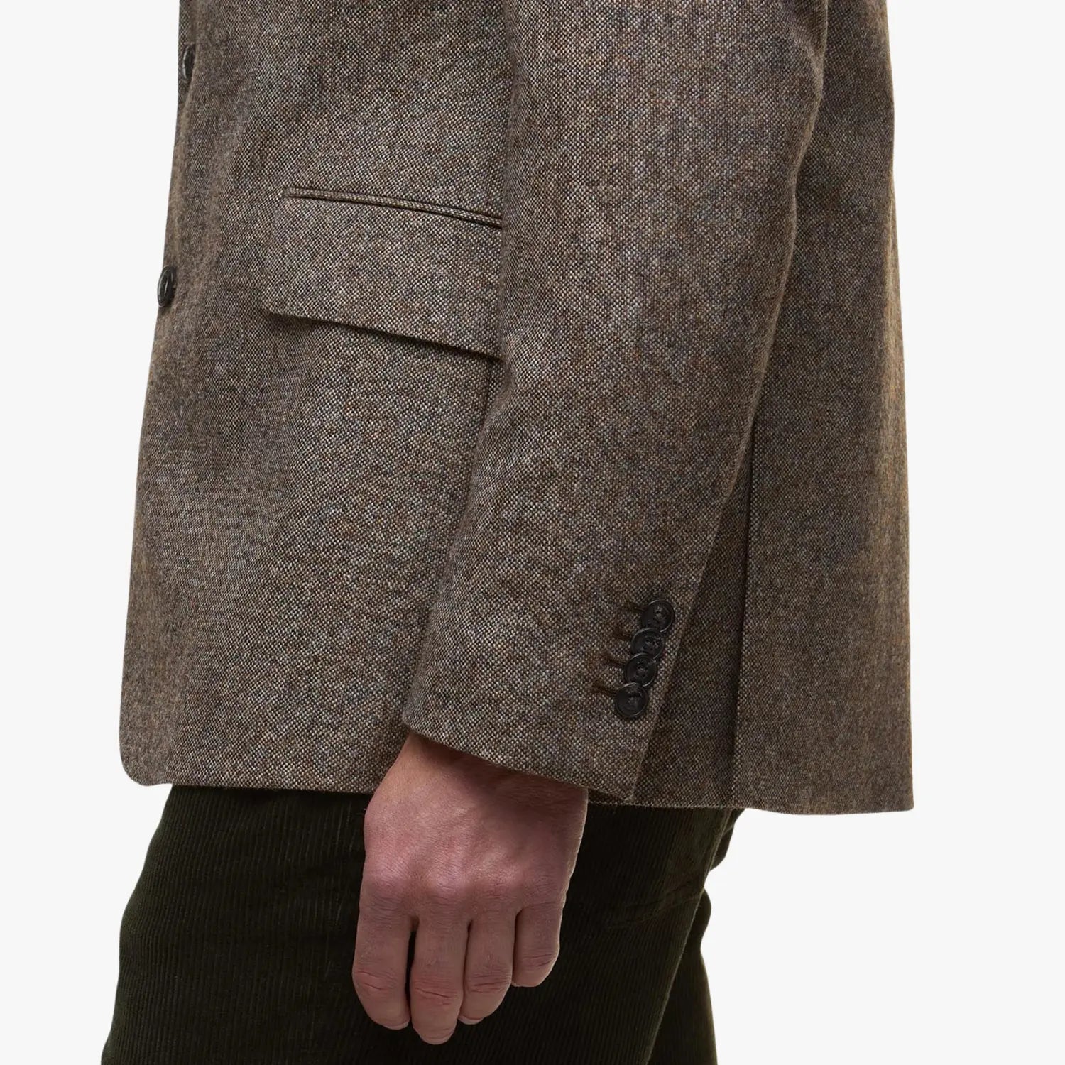 BARBOUR -  BLAZER TWEED GODFREY SHETLAND MOONS MARRON -  Klubb