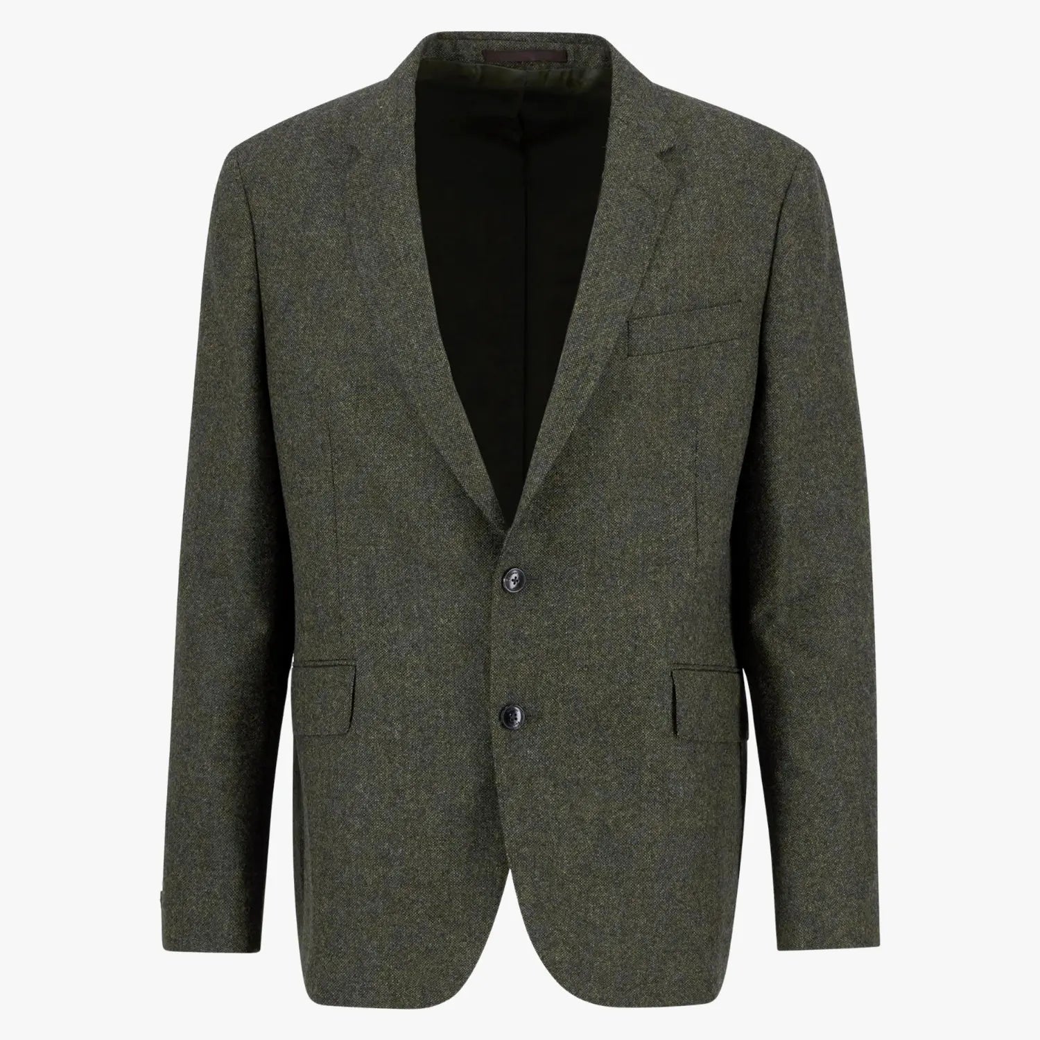 BARBOUR -  BLAZER TWEED GODFREY SHETLAND MOONS - OLIVE -  Klubb