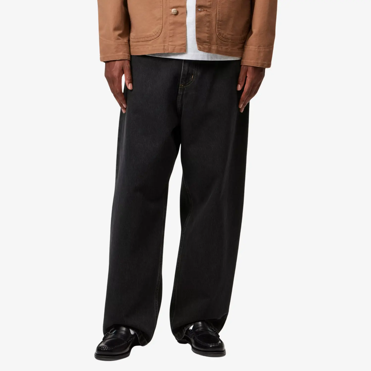 CARHARTT WIP -  BRANDON PANT BLACK STONE WASHED -  Klubb