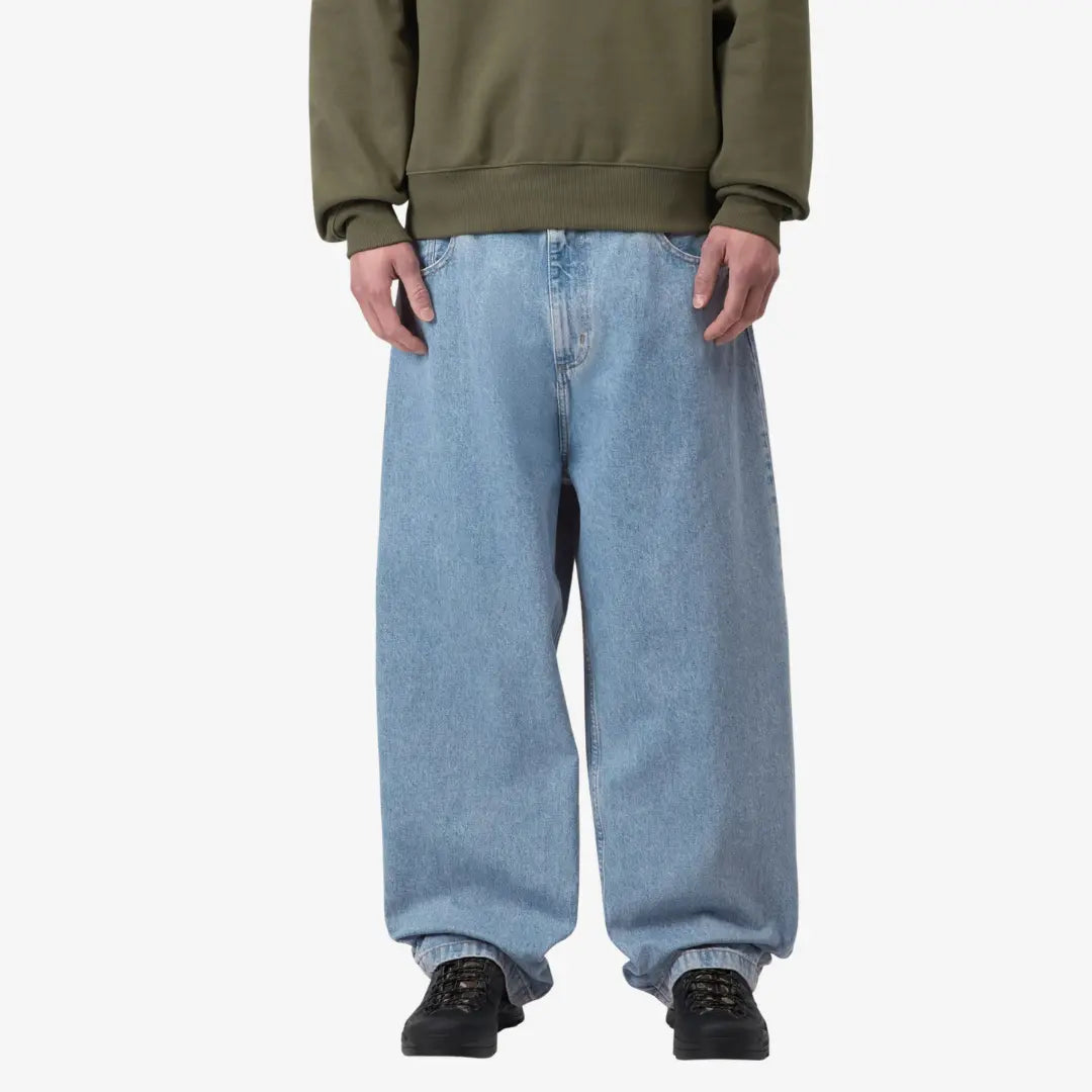 BRANDON PANT - BLUE  HEAVY WORN BLEACHED