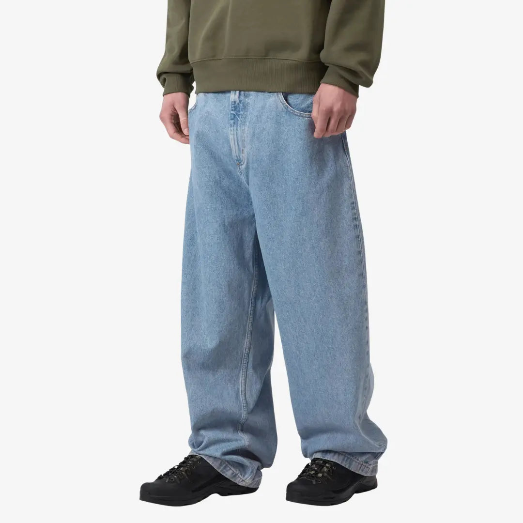 BRANDON PANT - BLUE  HEAVY WORN BLEACHED