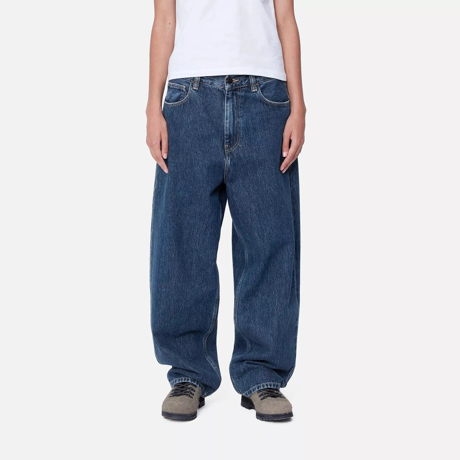BRANDON PANT - BLUE STONE WASHED CARHARTT WIP -  Klubb