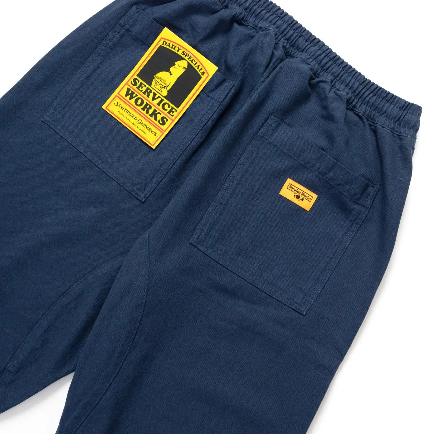 CANVAS CHEF PANT - NAVY SERVICE WORKS -  Klubb