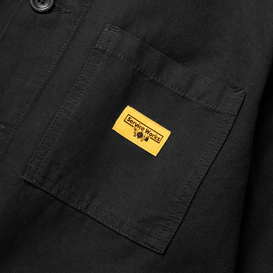 Canvas Chore Shirt - Black - Service Works - détail 5