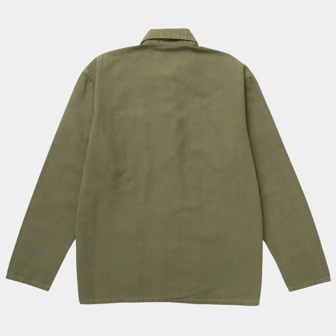 CANVAS CHORE SHIRT - OLIVE