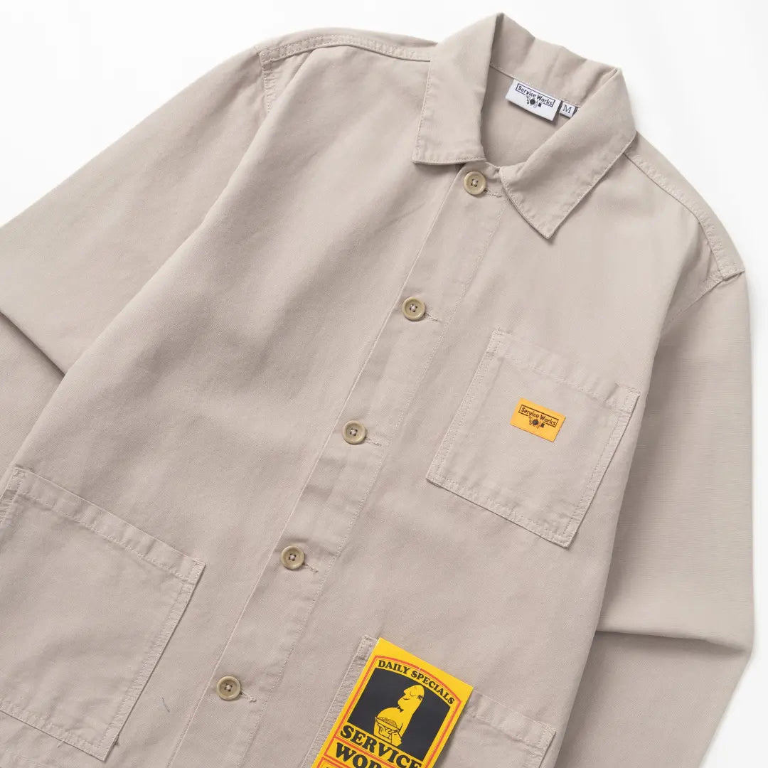 Canvas Chore Shirt - Stone - Service Works - détail 4