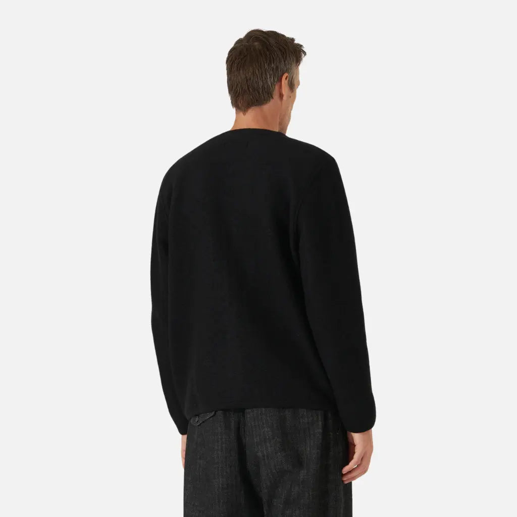 UNIVERSAL WORKS -  CARDIGAN WOOL FLEECE BLACK -  Klubb