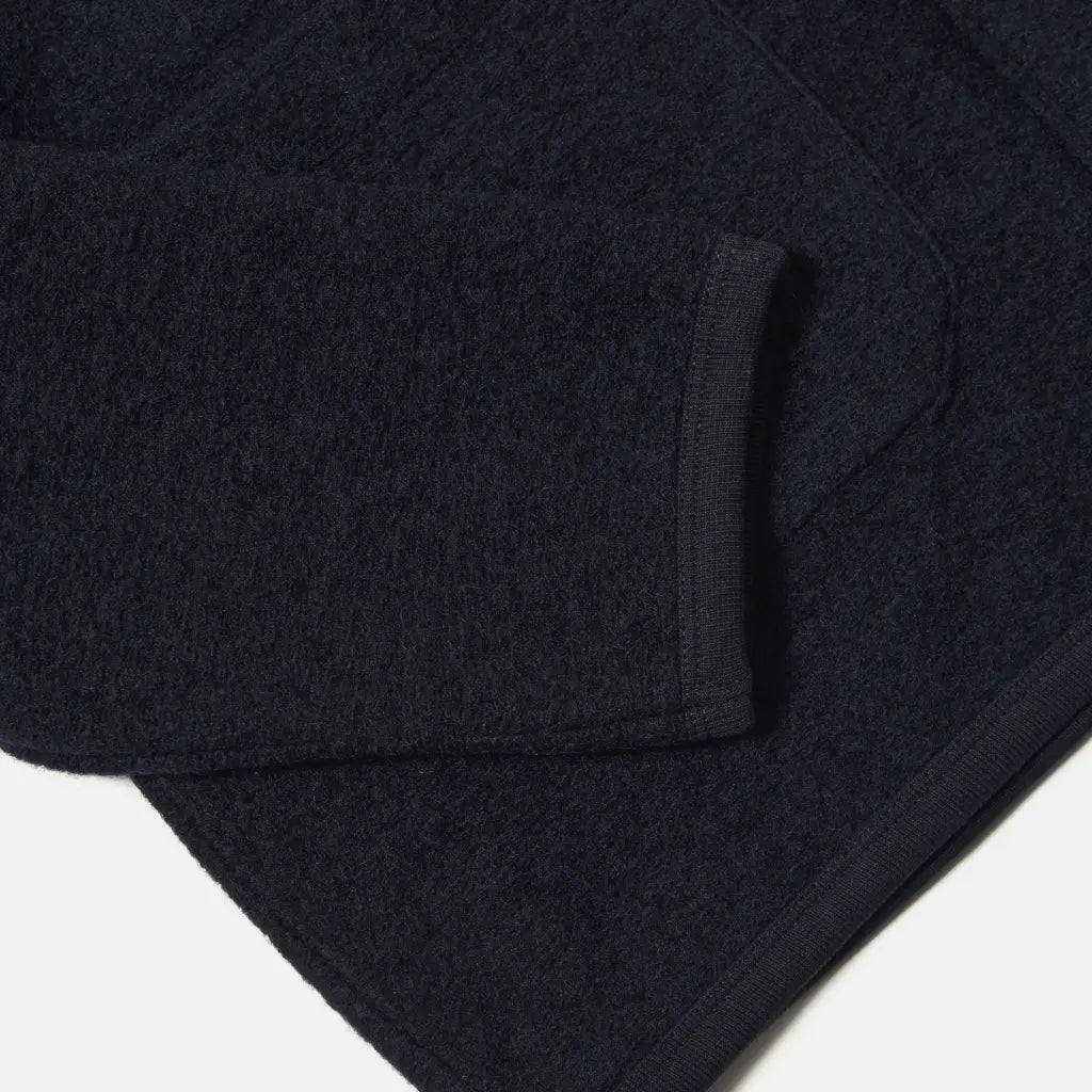 UNIVERSAL WORKS -  CARDIGAN WOOL FLEECE NAVY -  Klubb