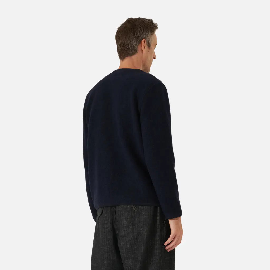 UNIVERSAL WORKS -  CARDIGAN WOOL FLEECE NAVY -  Klubb
