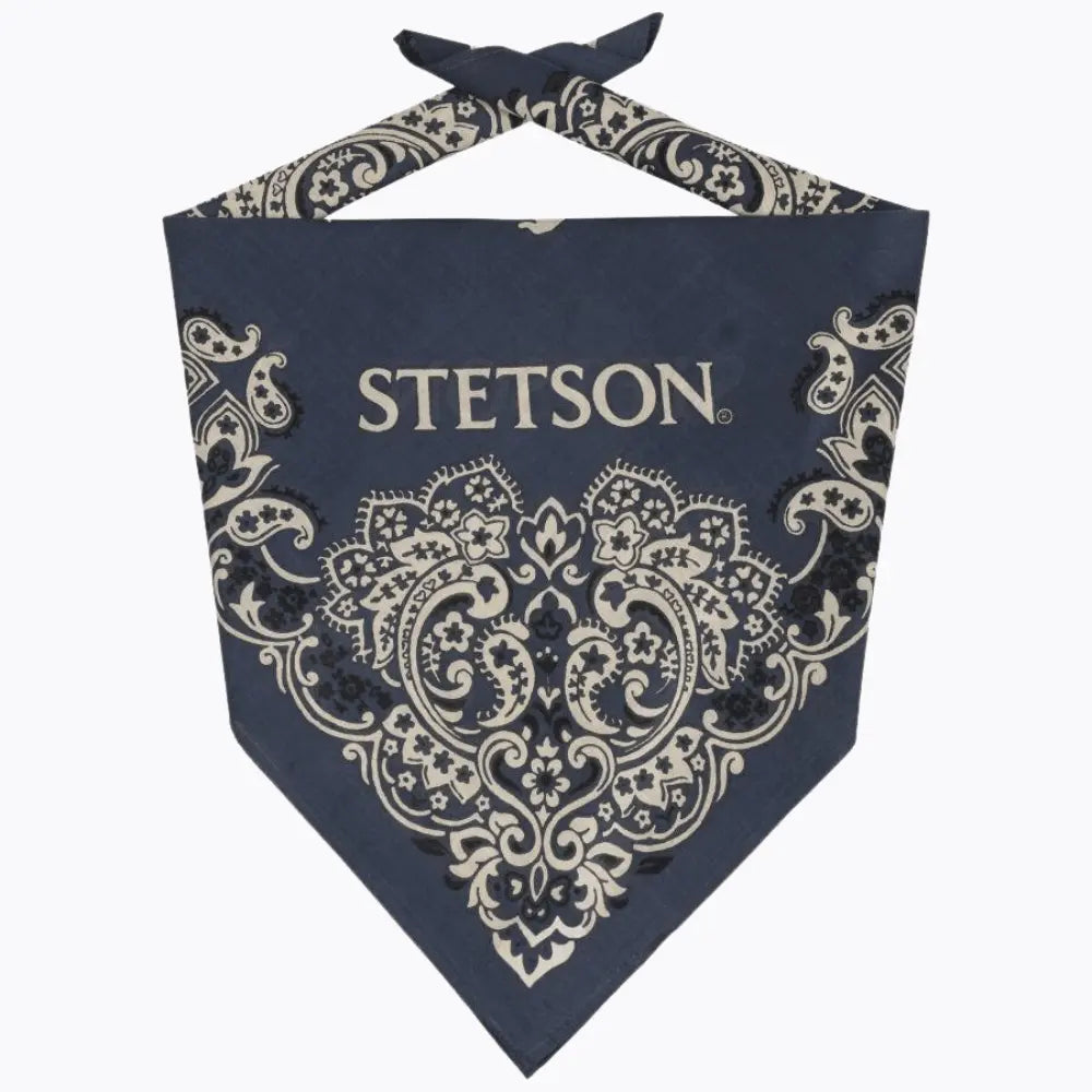 BLUE PAISLEY BANDANA SQUARE 