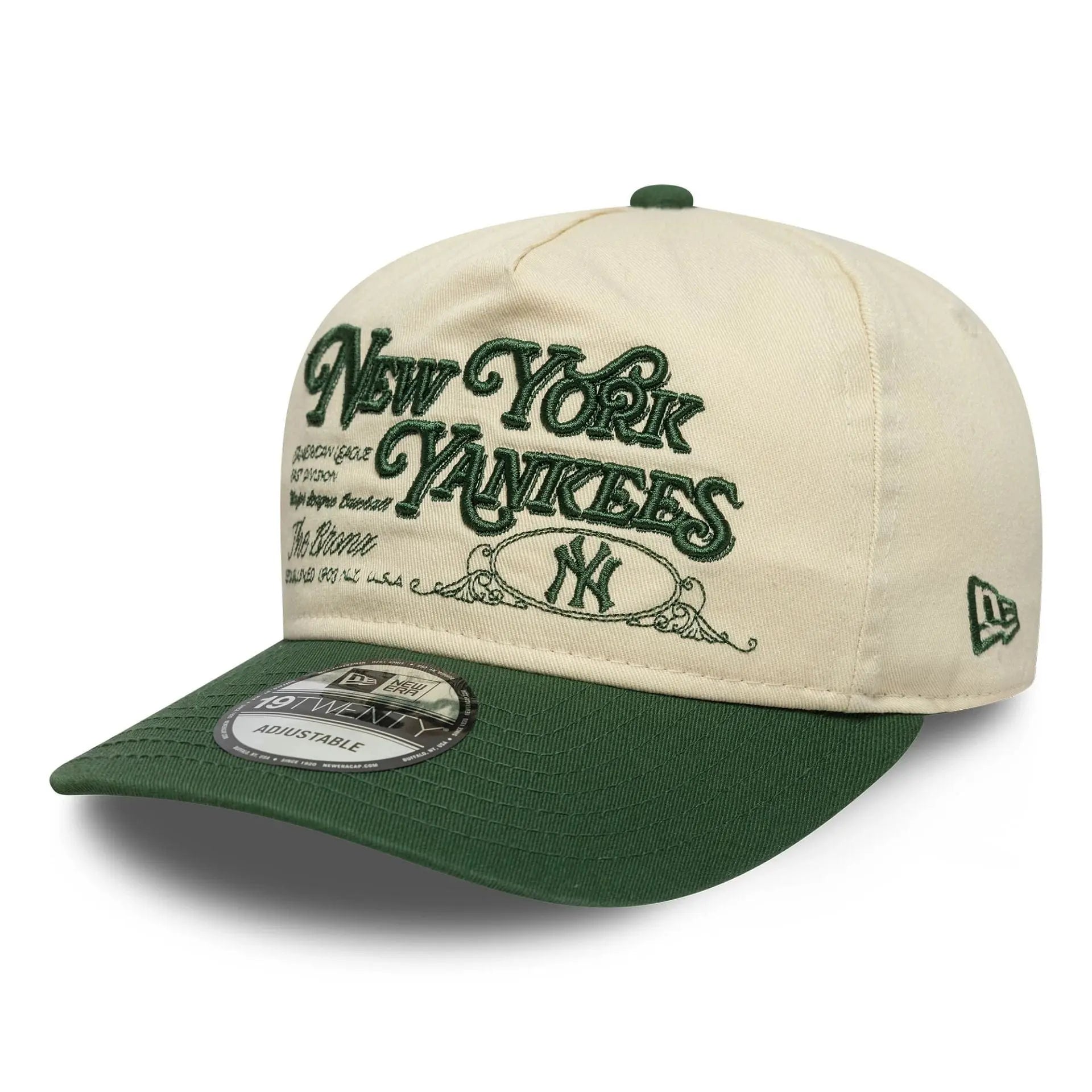 CASQUETTE 19TWENTY NEW YORK YANKEES MLB WASHED GRAPHIC VERT FONCÉ