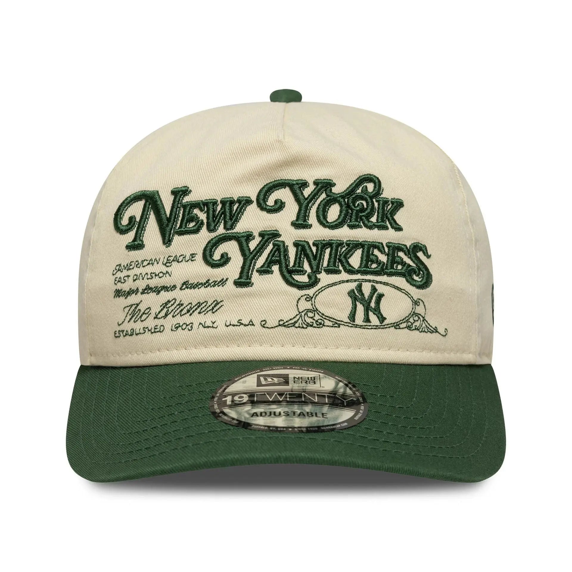CASQUETTE 19TWENTY NEW YORK YANKEES MLB WASHED GRAPHIC VERT FONCÉ