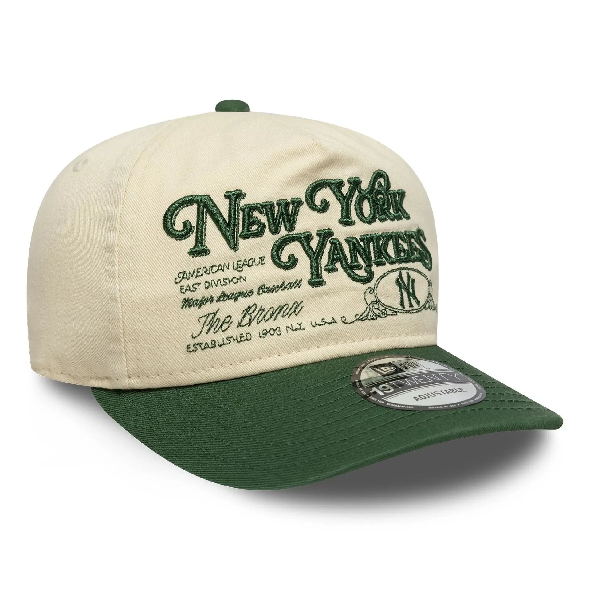 CASQUETTE 19TWENTY NEW YORK YANKEES MLB WASHED GRAPHIC VERT FONCÉ