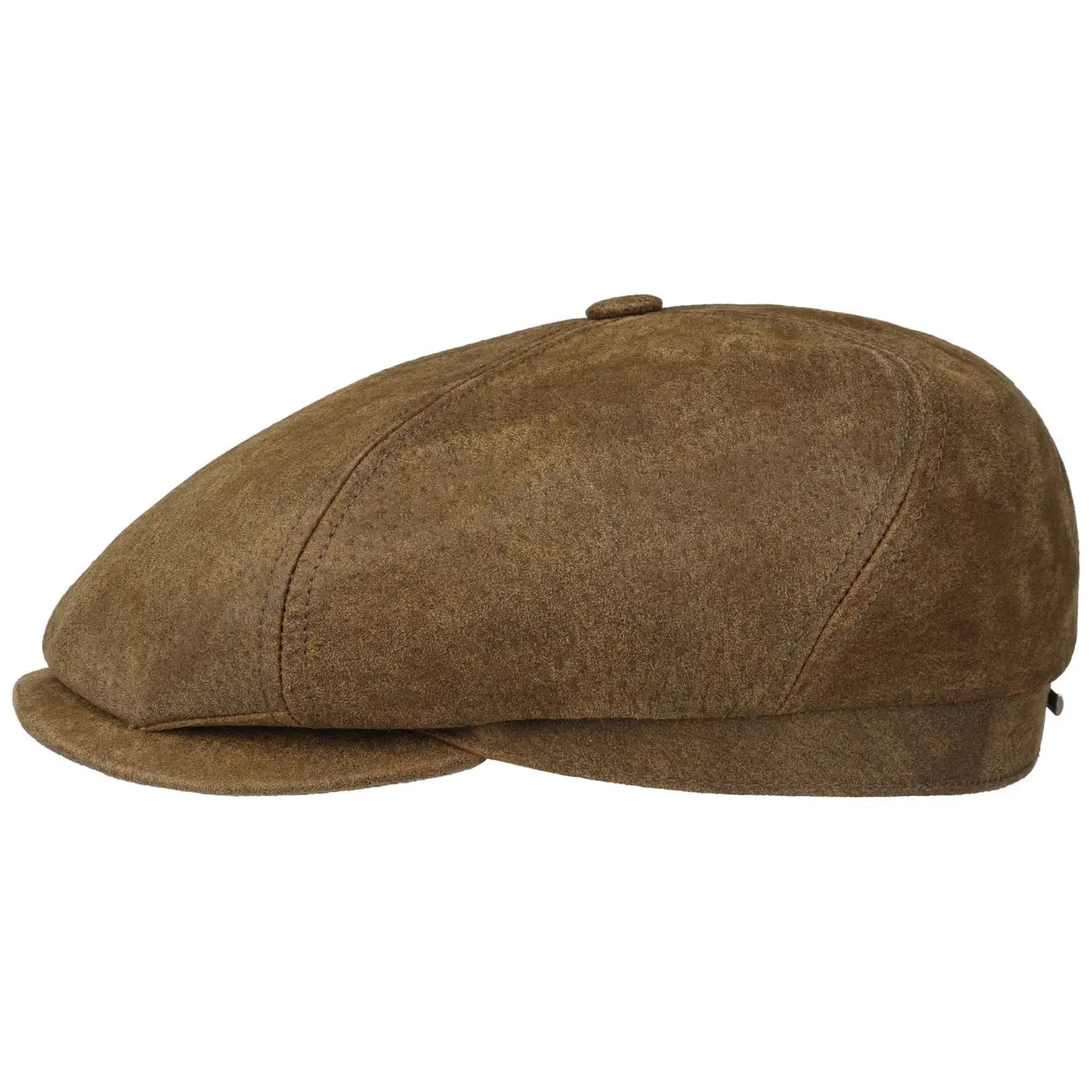 STETSON -  CASQUETTE 6 PANNEAUX CUIR VINTAGE MARRON -  Klubb