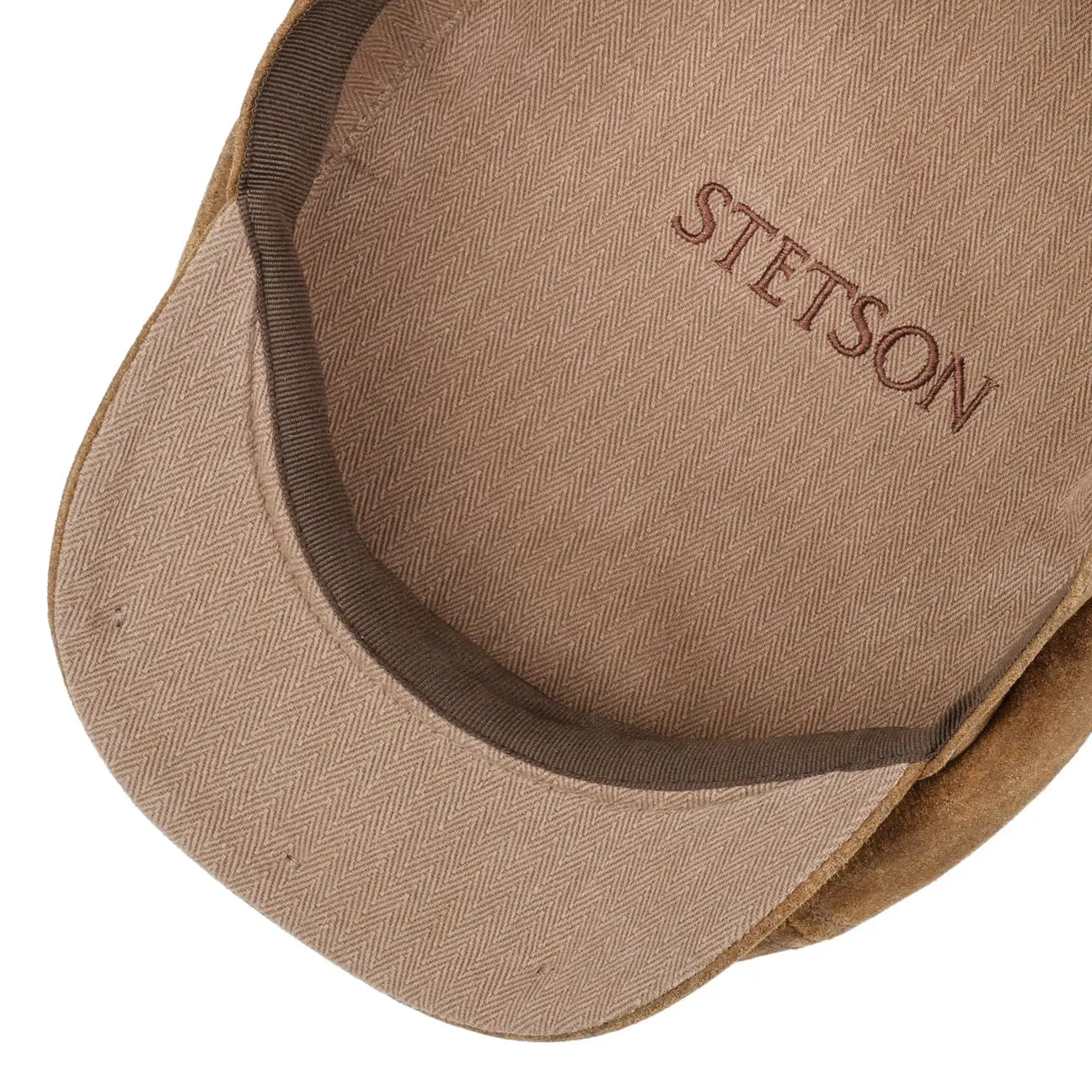 STETSON -  CASQUETTE 6 PANNEAUX CUIR VINTAGE MARRON -  Klubb