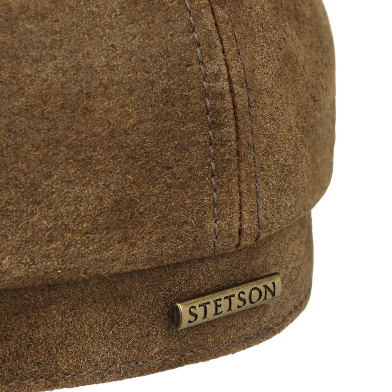 STETSON -  CASQUETTE 6 PANNEAUX CUIR VINTAGE MARRON -  Klubb