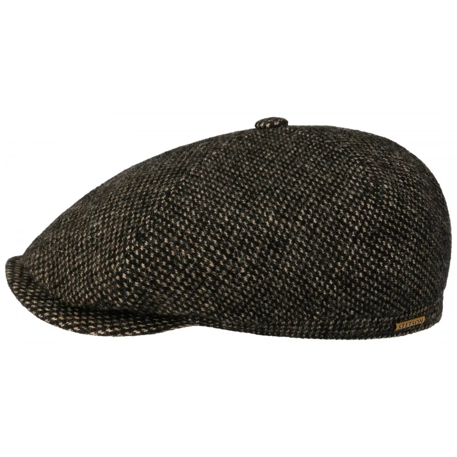 STETSON -  CASQUETTE 6 PANNEAUX LAINE - NOIR -  Klubb