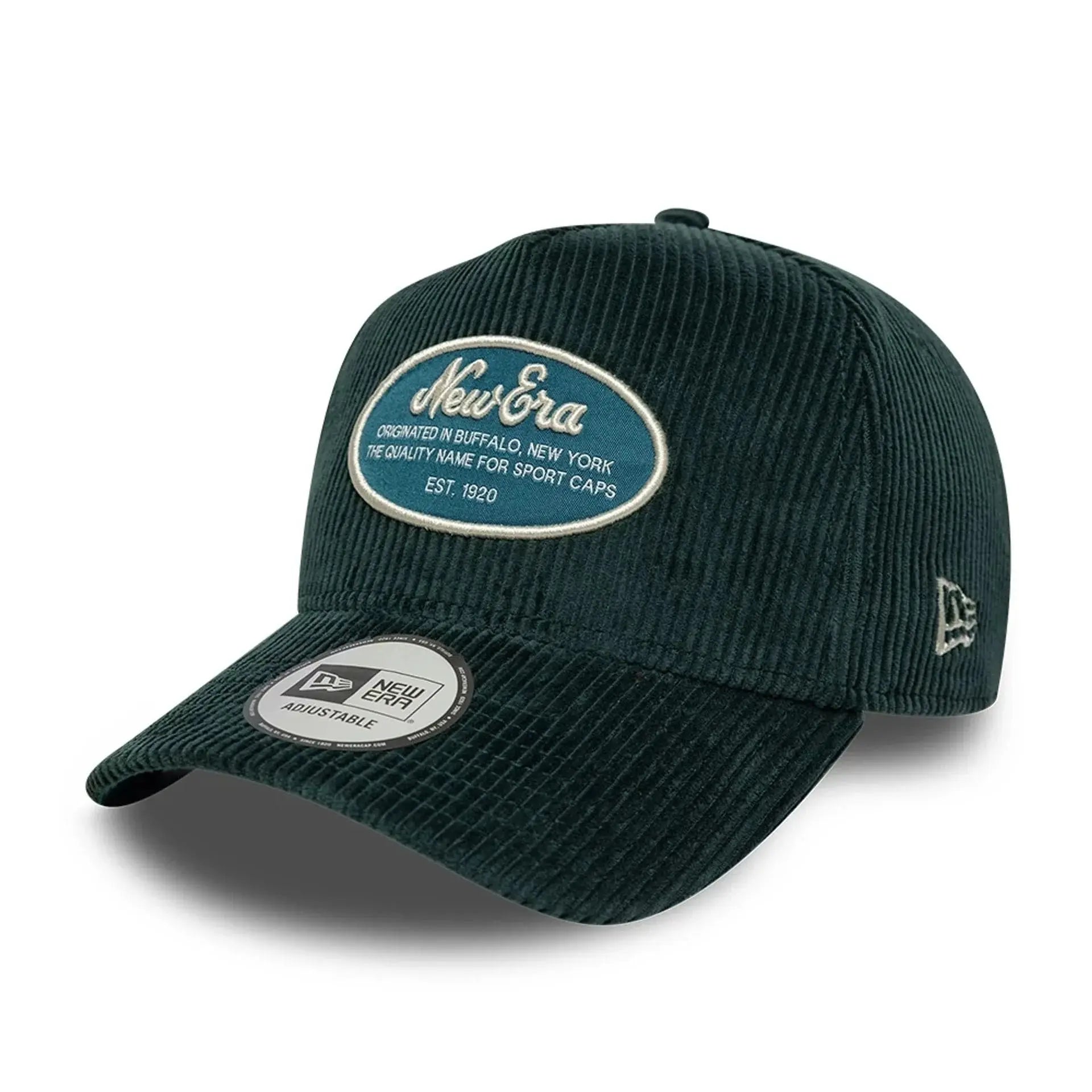 NEW ERA -  CASQUETTE 9FORTY E-FRAME VELOURS PATCH NEW ERA VERT FONCÉ -  Klubb