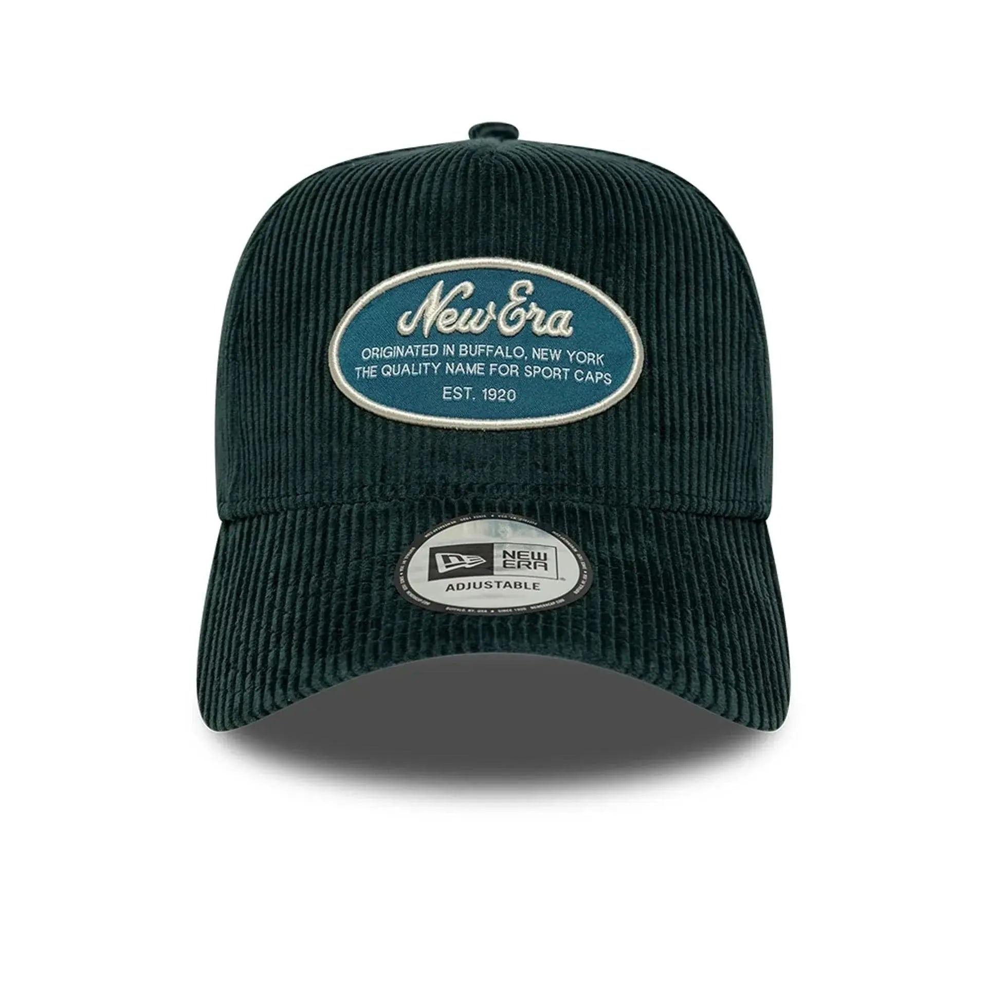 NEW ERA -  CASQUETTE 9FORTY E-FRAME VELOURS PATCH NEW ERA VERT FONCÉ -  Klubb
