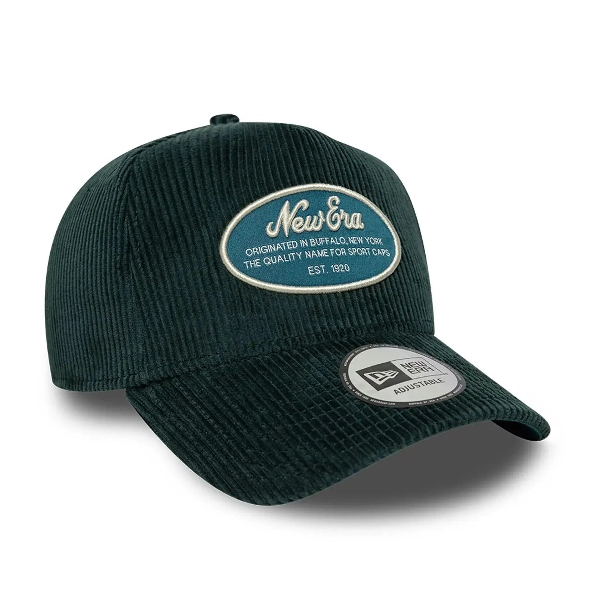 NEW ERA -  CASQUETTE 9FORTY E-FRAME VELOURS PATCH NEW ERA VERT FONCÉ -  Klubb