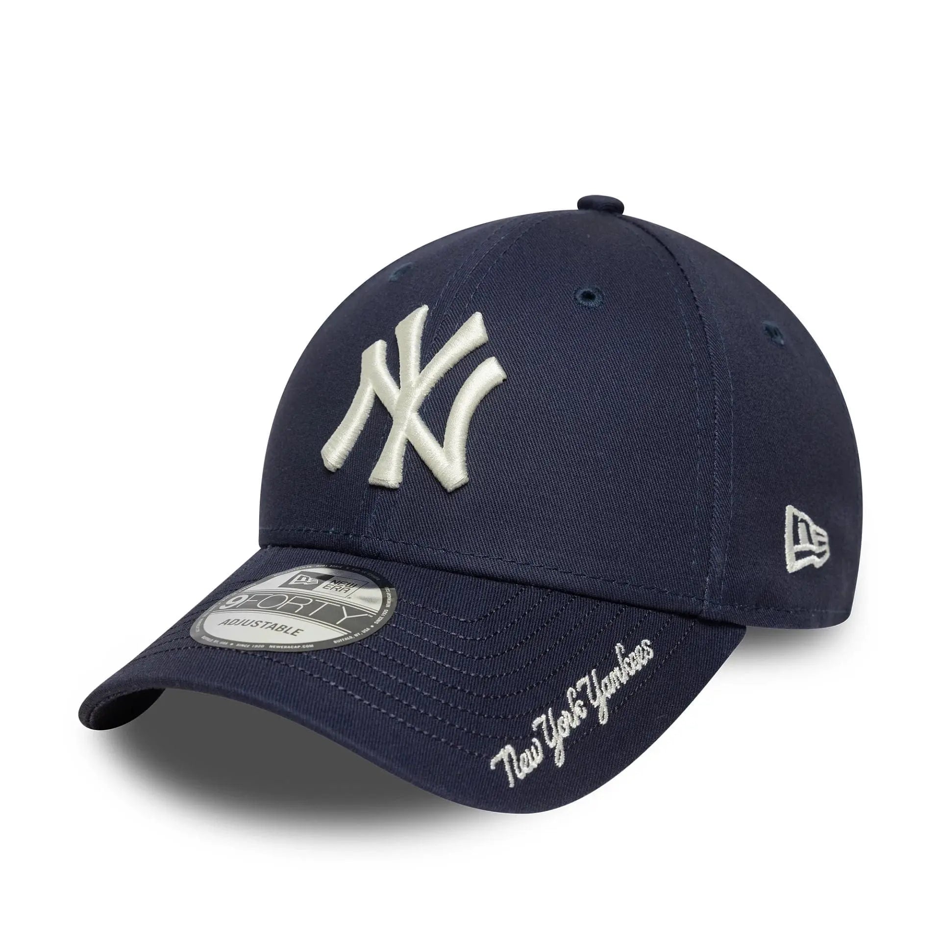 NEW ERA -  CASQUETTE 9FORTY NEW YORK YANKEES SCRIPT BLEU MARINE -  Klubb