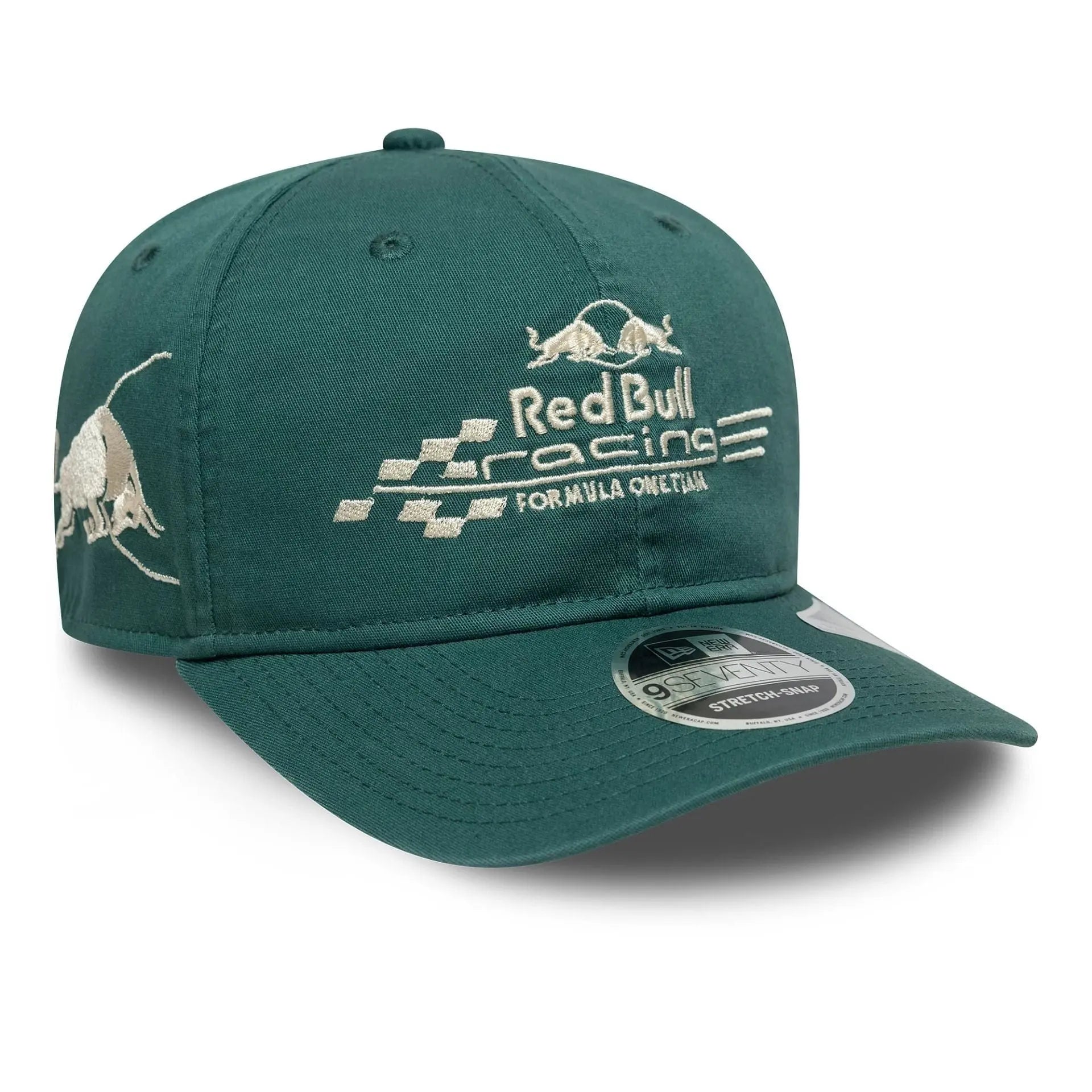 CASQUETTE 9SEVENTY RED BULL RACING WASHED VERT FONCÉ