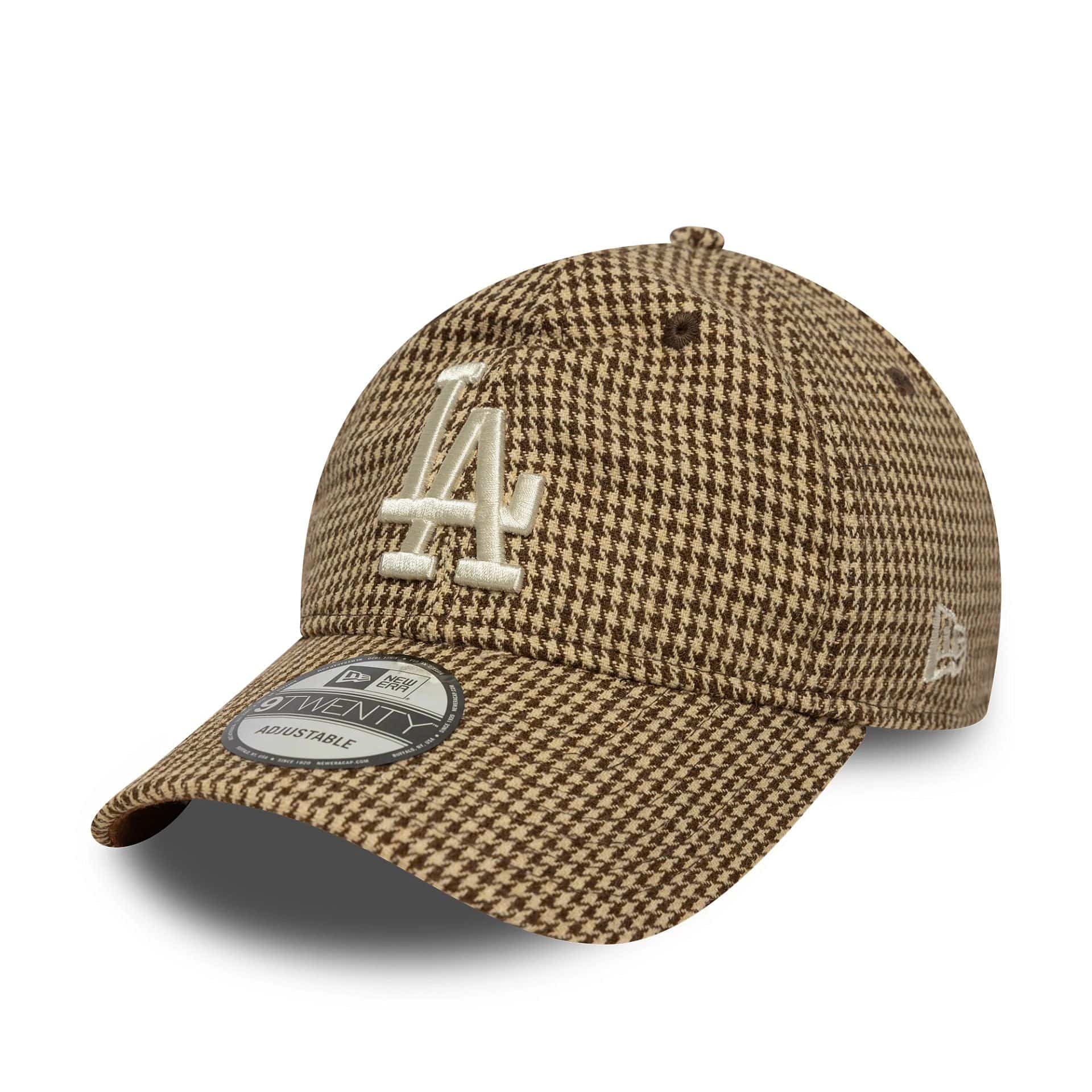 NEW ERA -  CASQUETTE 9TWENTY LA DODGERS MLB PIED DE POULE MARRON -  Klubb