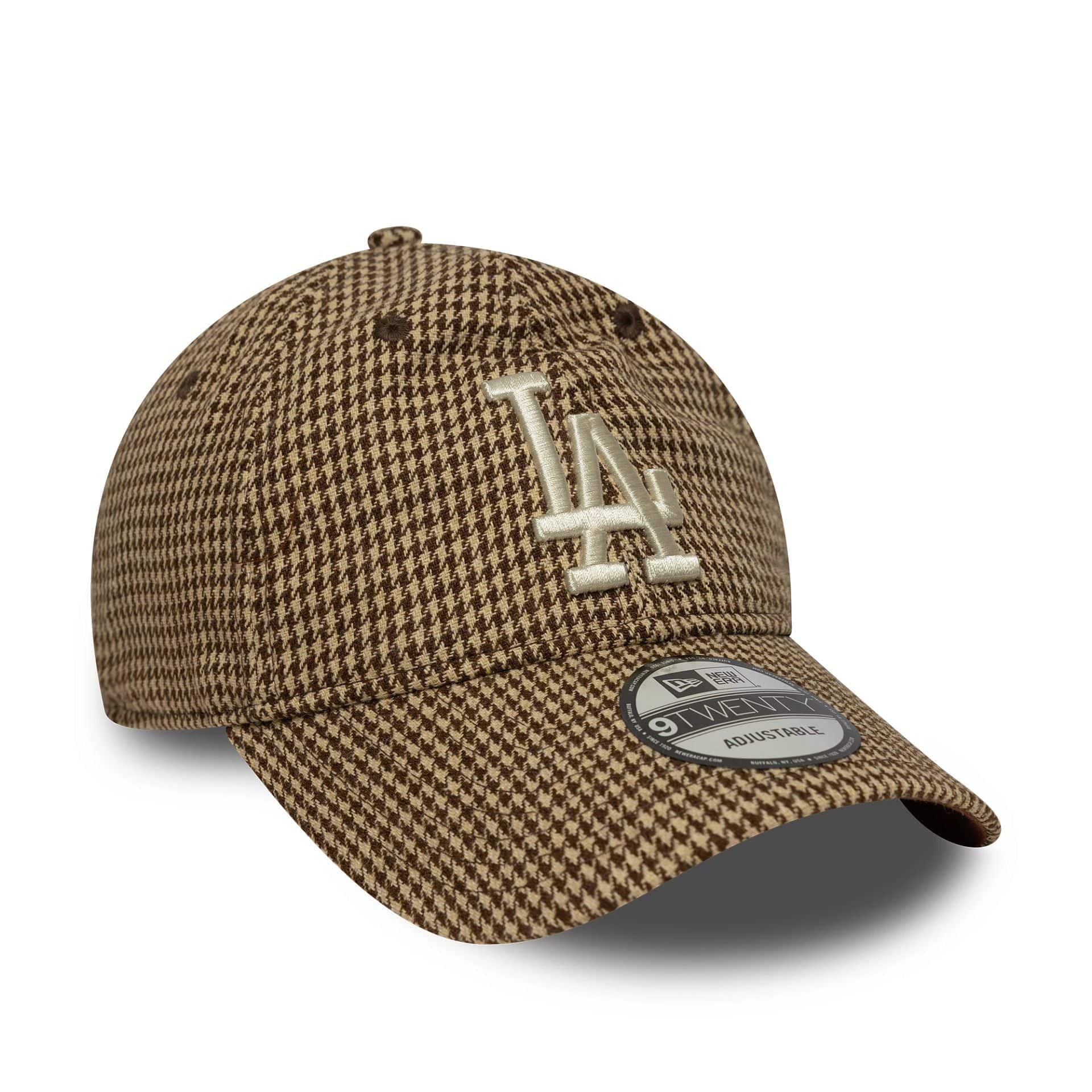 NEW ERA -  CASQUETTE 9TWENTY LA DODGERS MLB PIED DE POULE MARRON -  Klubb