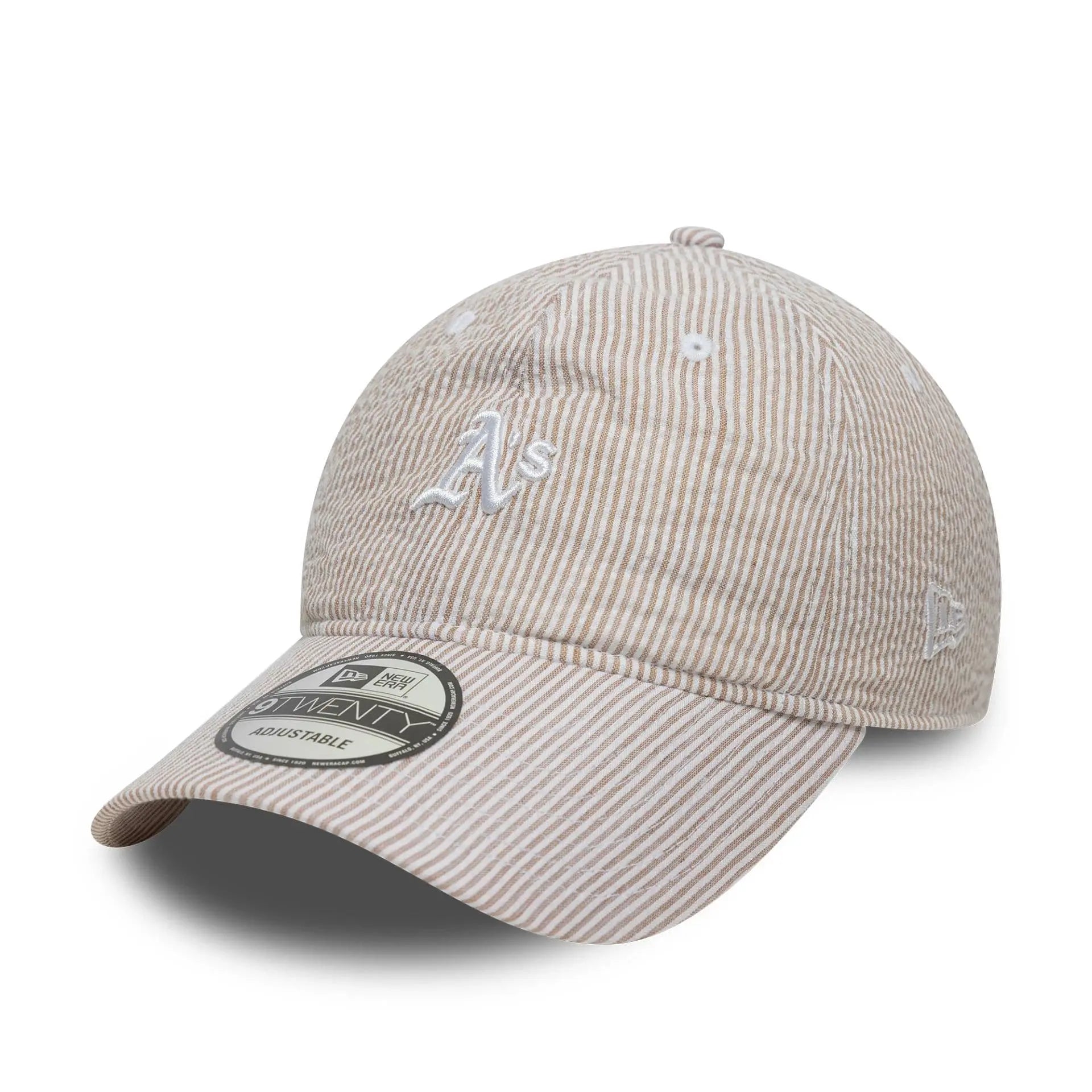 Casquette 9Twenty New Era New York Yankees seersucker beige - vue avant