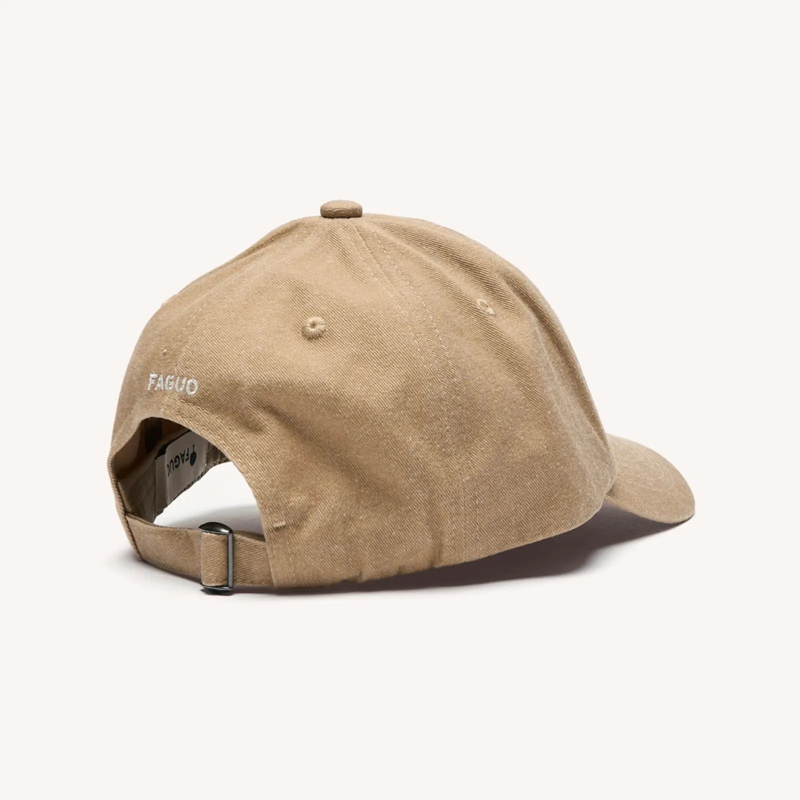 Casquette Faguo beige profil et broderie arbre