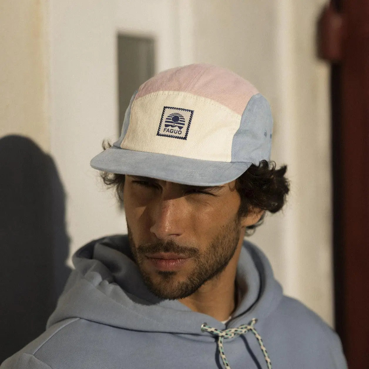 CASQUETTE BLEUE & ROSE