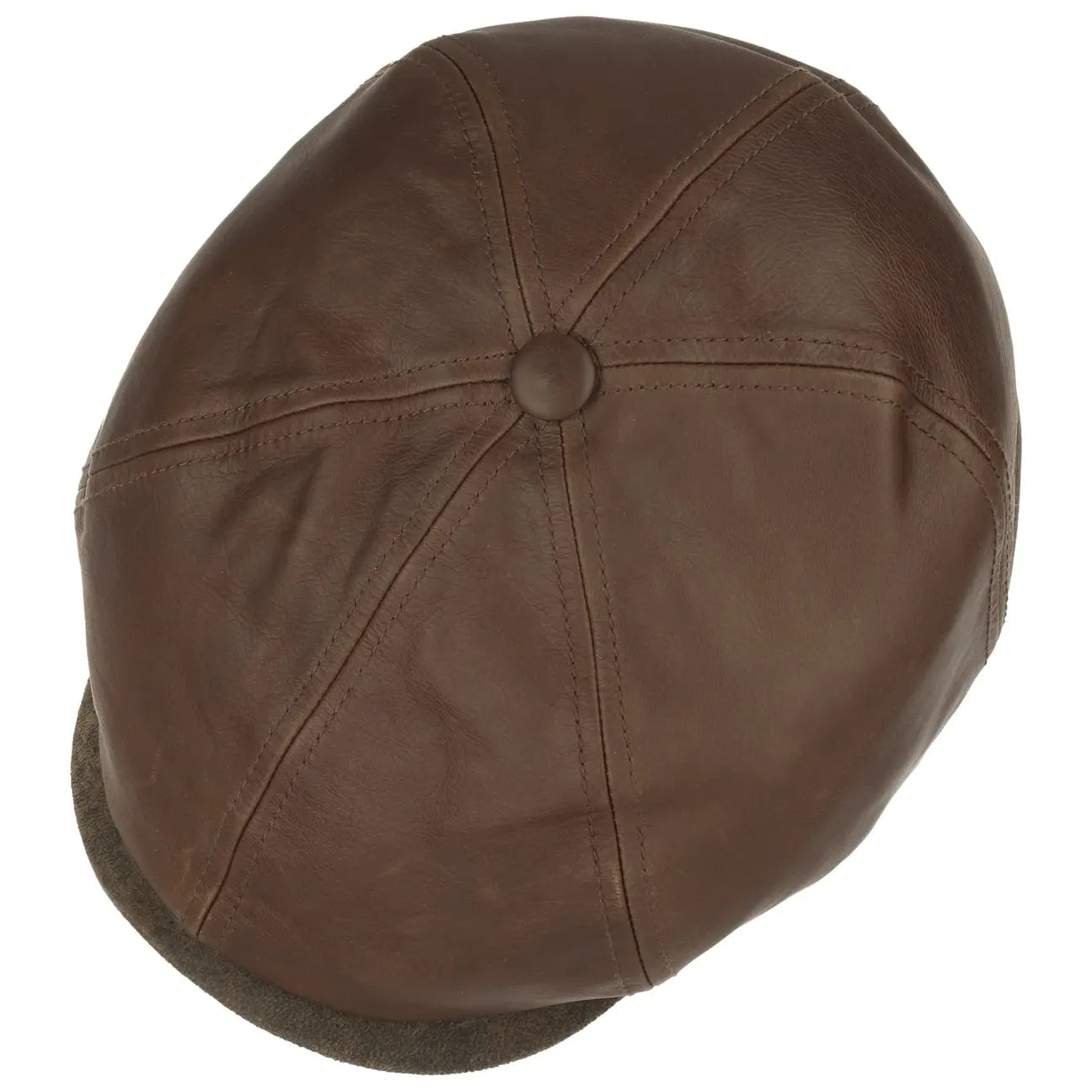 STETSON -  CASQUETTE BROOKLIN CUIR MARRON -  Klubb