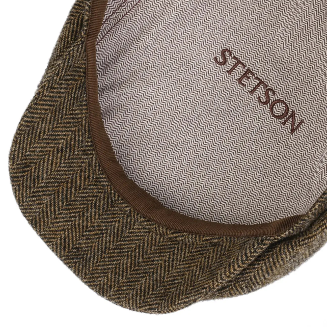 STETSON -  CASQUETTE BROOKLIN HERRINGBONE - MARRON -  Klubb