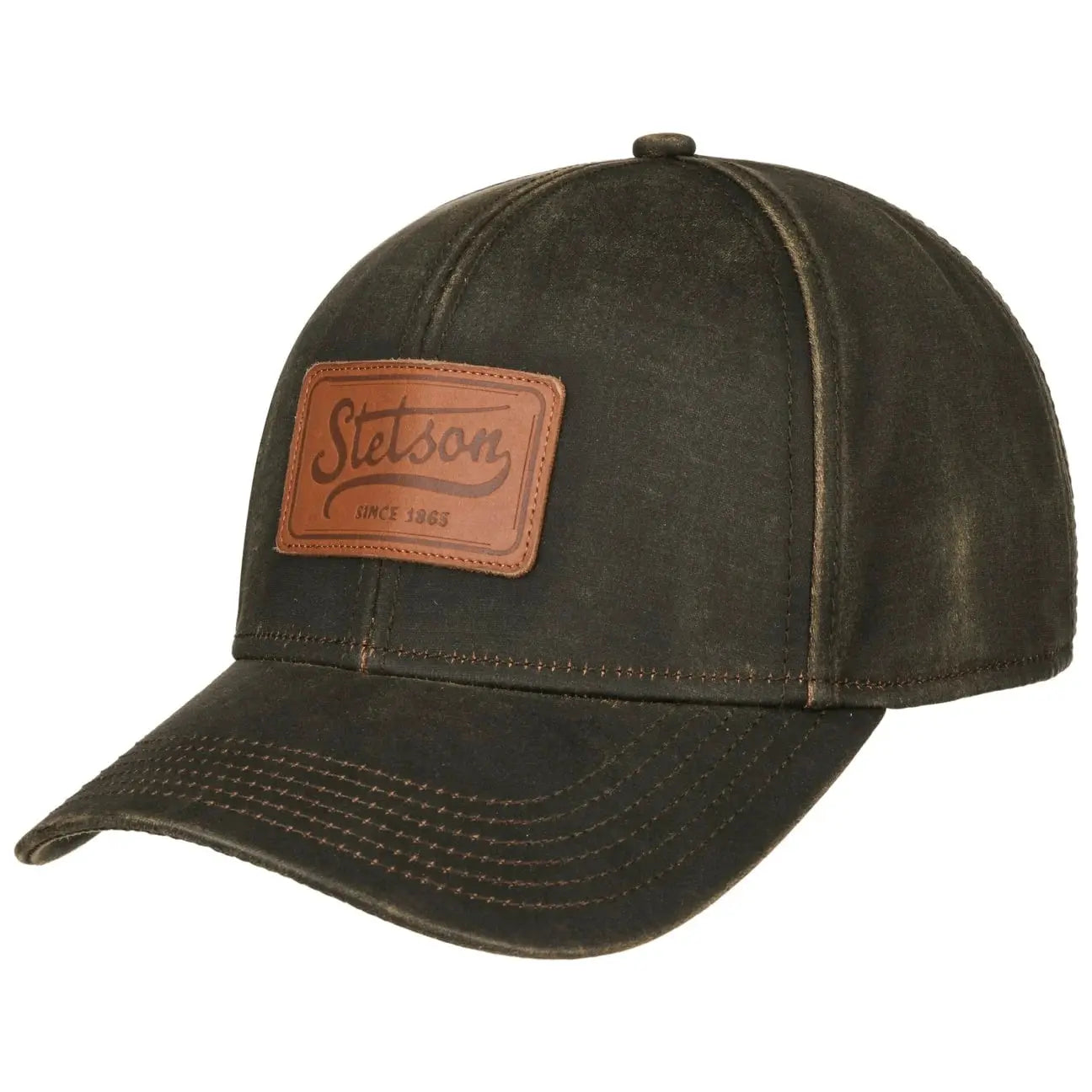 STETSON -  CASQUETTE CO/PES PATCH CUIR -  Klubb