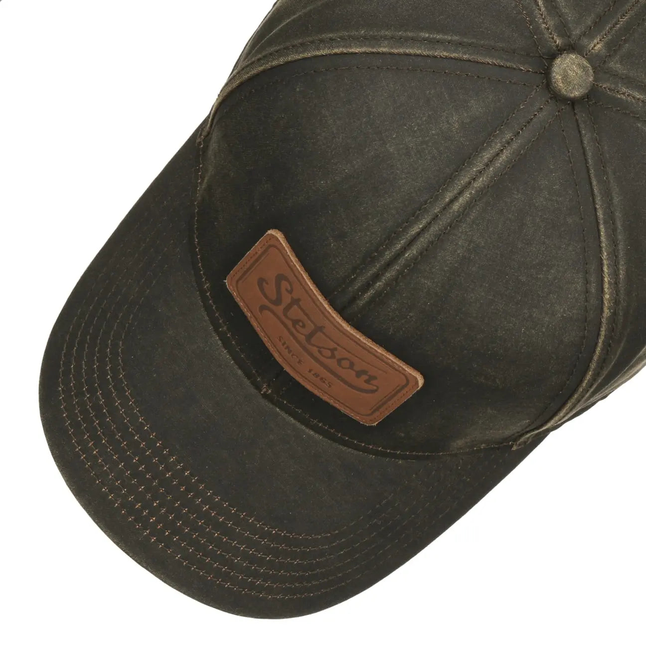 STETSON -  CASQUETTE CO/PES PATCH CUIR -  Klubb