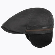 CASQUETTE CUIR DUCK CAP NOIR