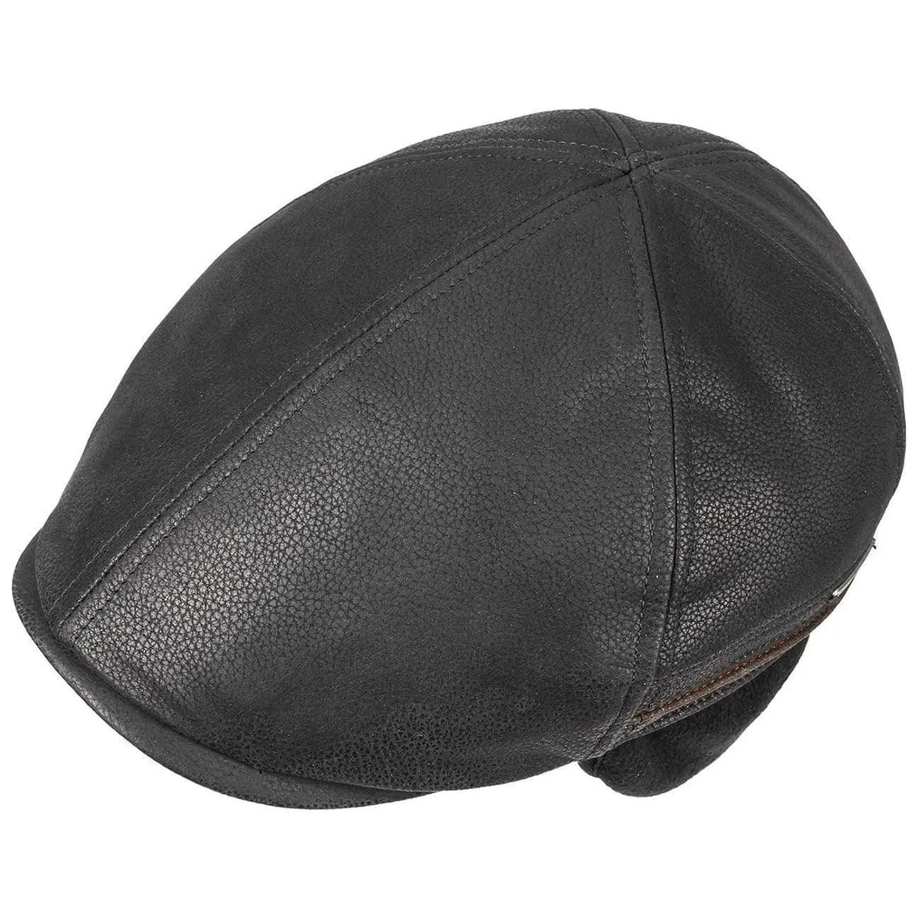 CASQUETTE CUIR DUCK CAP NOIR