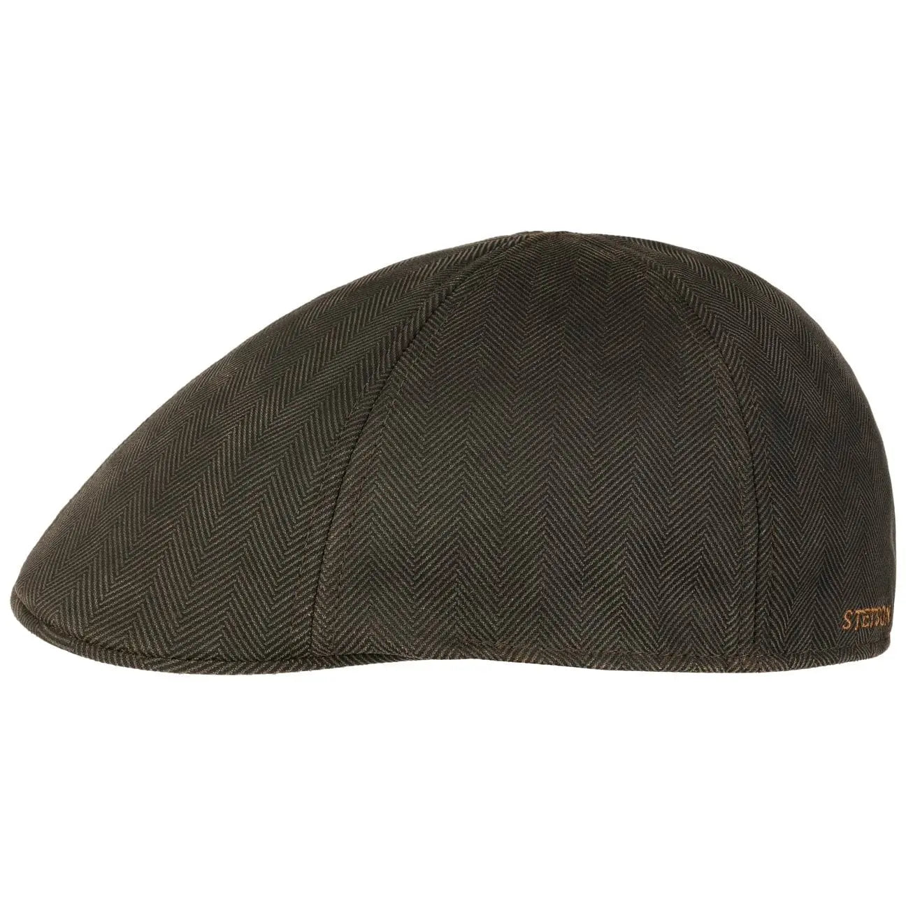 STETSON -  CASQUETTE DUCK HERRINGBONE MARRON / OLIVE -  Klubb