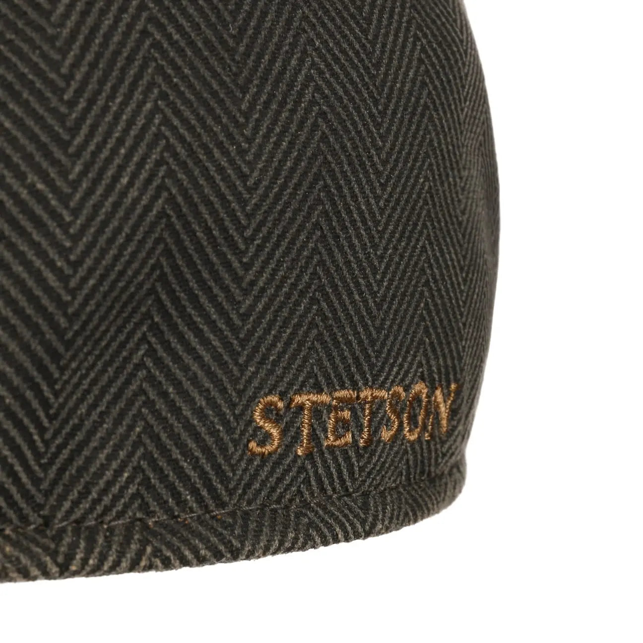 STETSON -  CASQUETTE DUCK HERRINGBONE MARRON / OLIVE -  Klubb