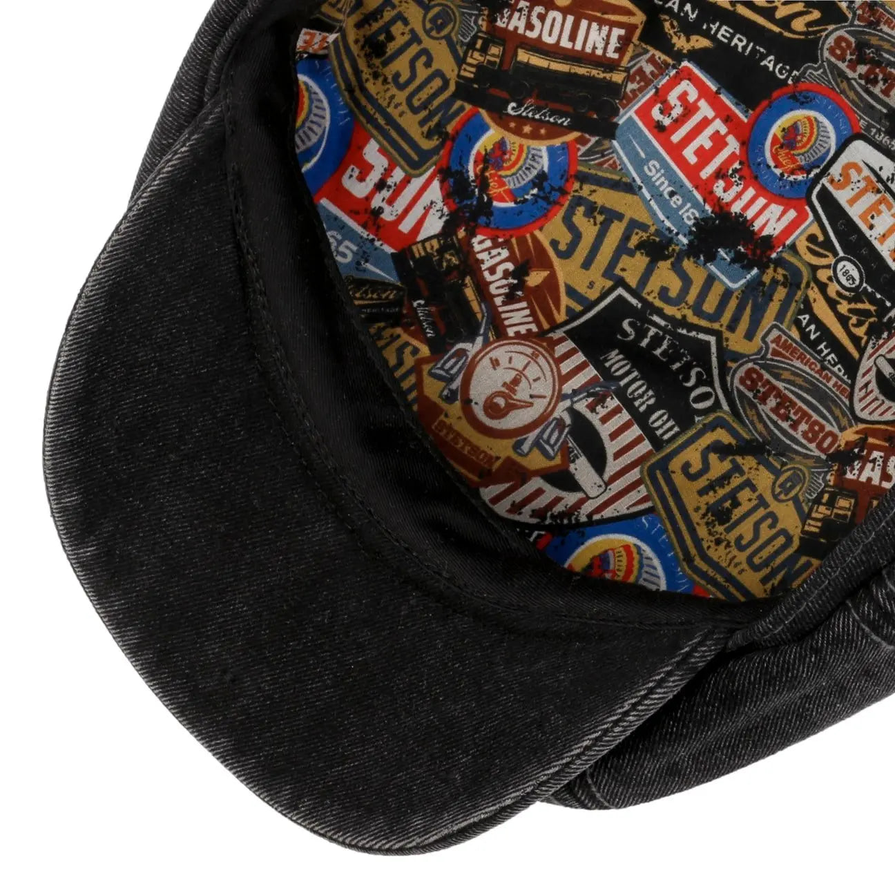 STETSON -  CASQUETTE HATTERAS DENIM GARAGE NOIR -  Klubb