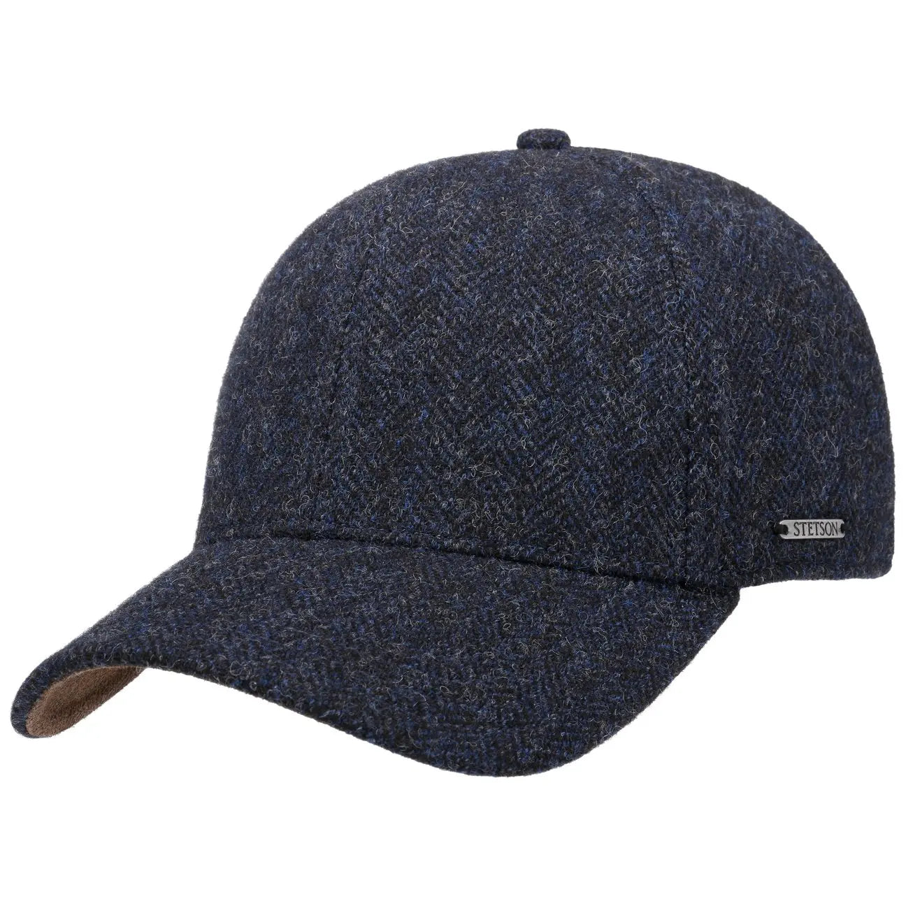 STETSON -  CASQUETTE LAINE CHEVRONS PLANO - NOIR & BLEU -  Klubb