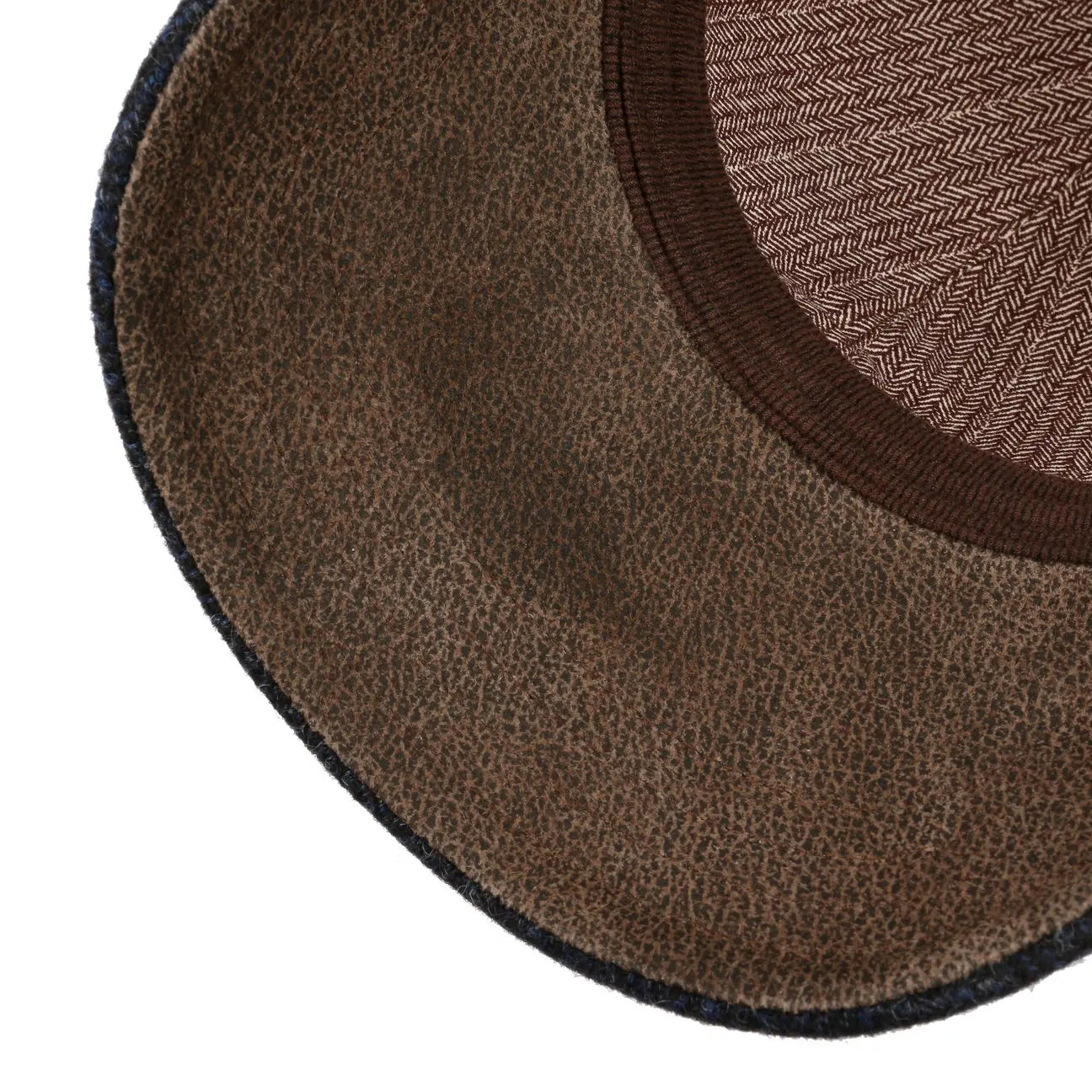 STETSON -  CASQUETTE LAINE CHEVRONS PLANO - NOIR & BLEU -  Klubb
